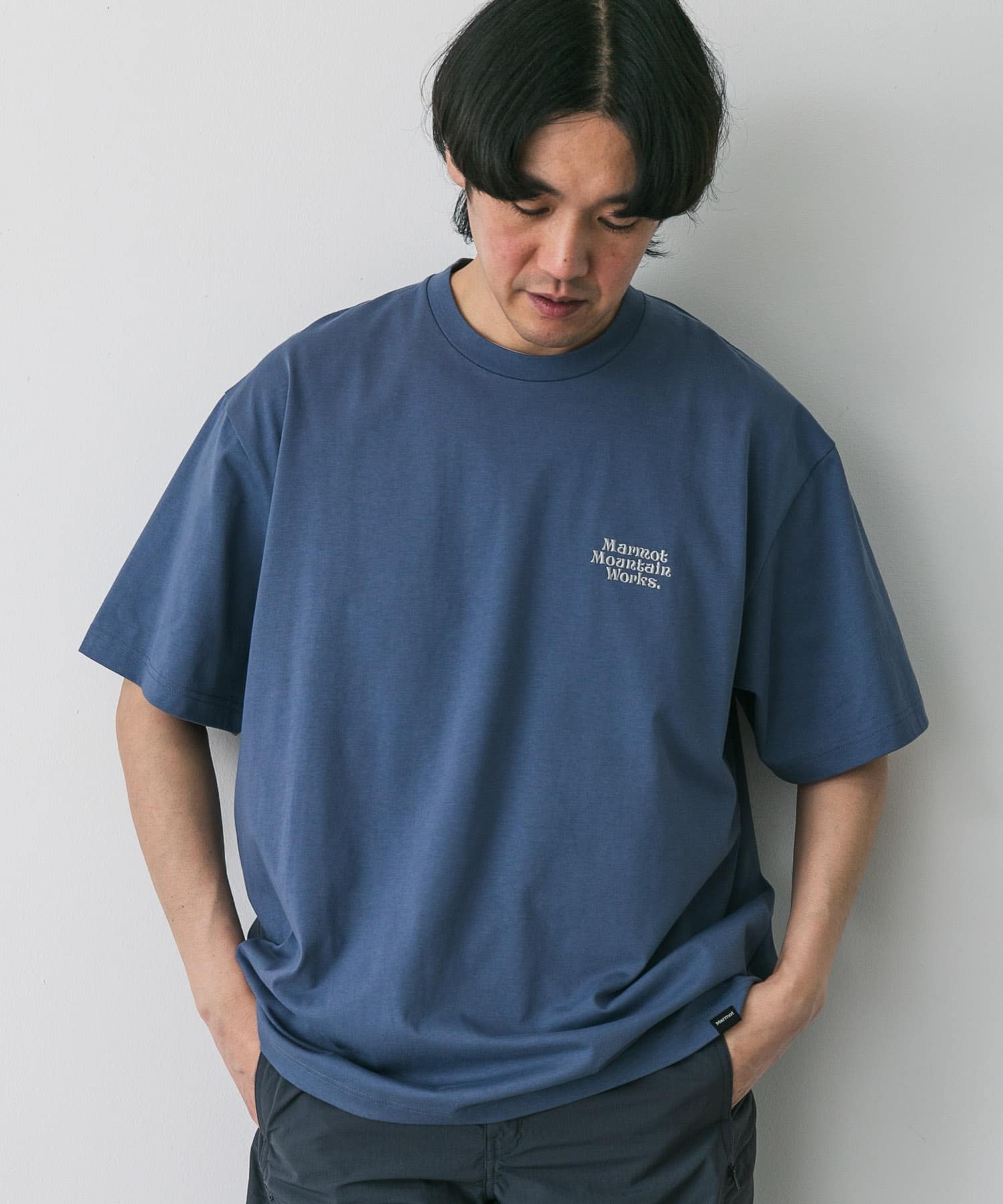 別注』Marmot×DOORS MMW Short-Sleeve T-shirts(M INDIGO): トップス