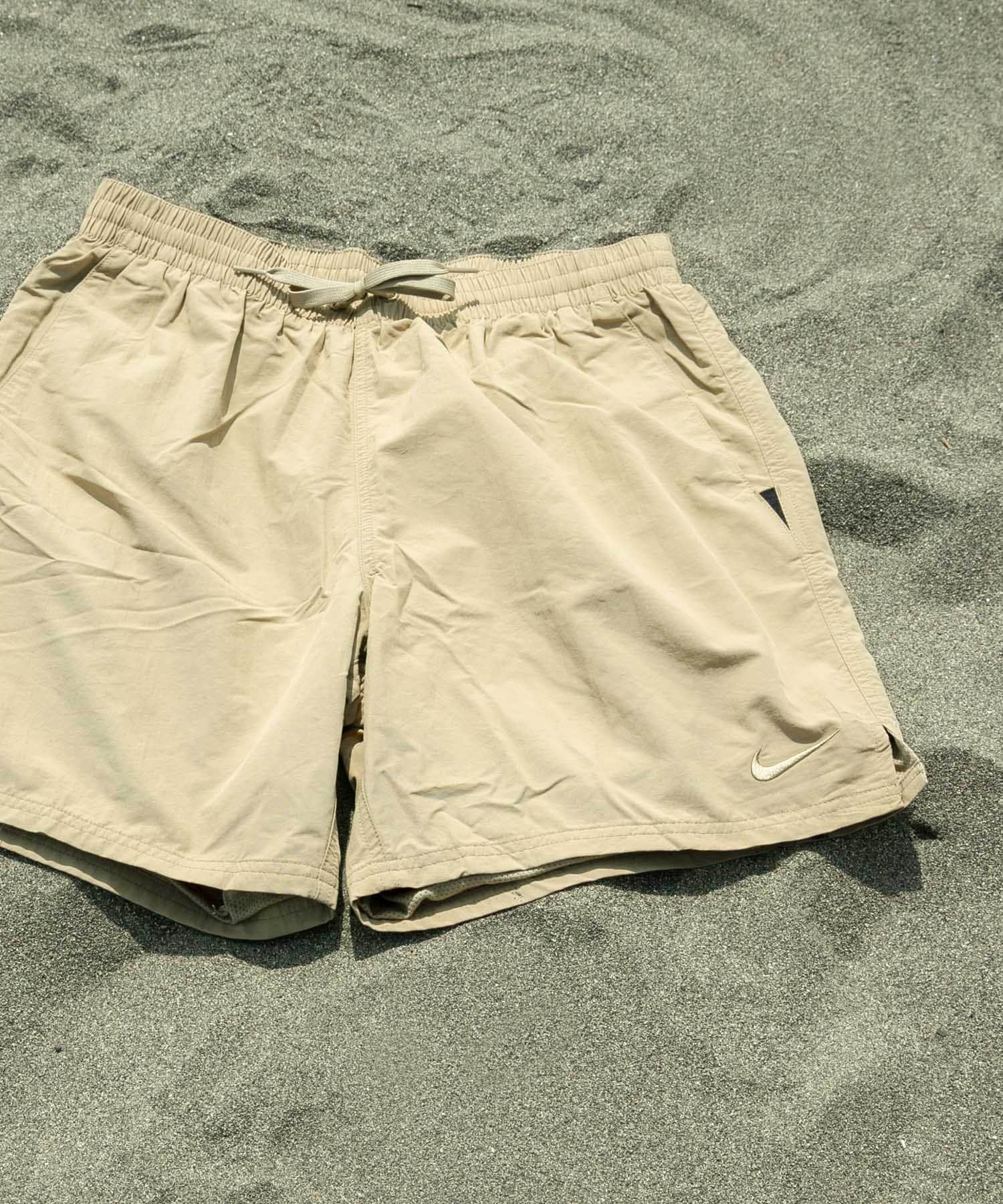 NIKE SWIM　 Exclusive Reナイロン7ボレーショーツ ベージュ M