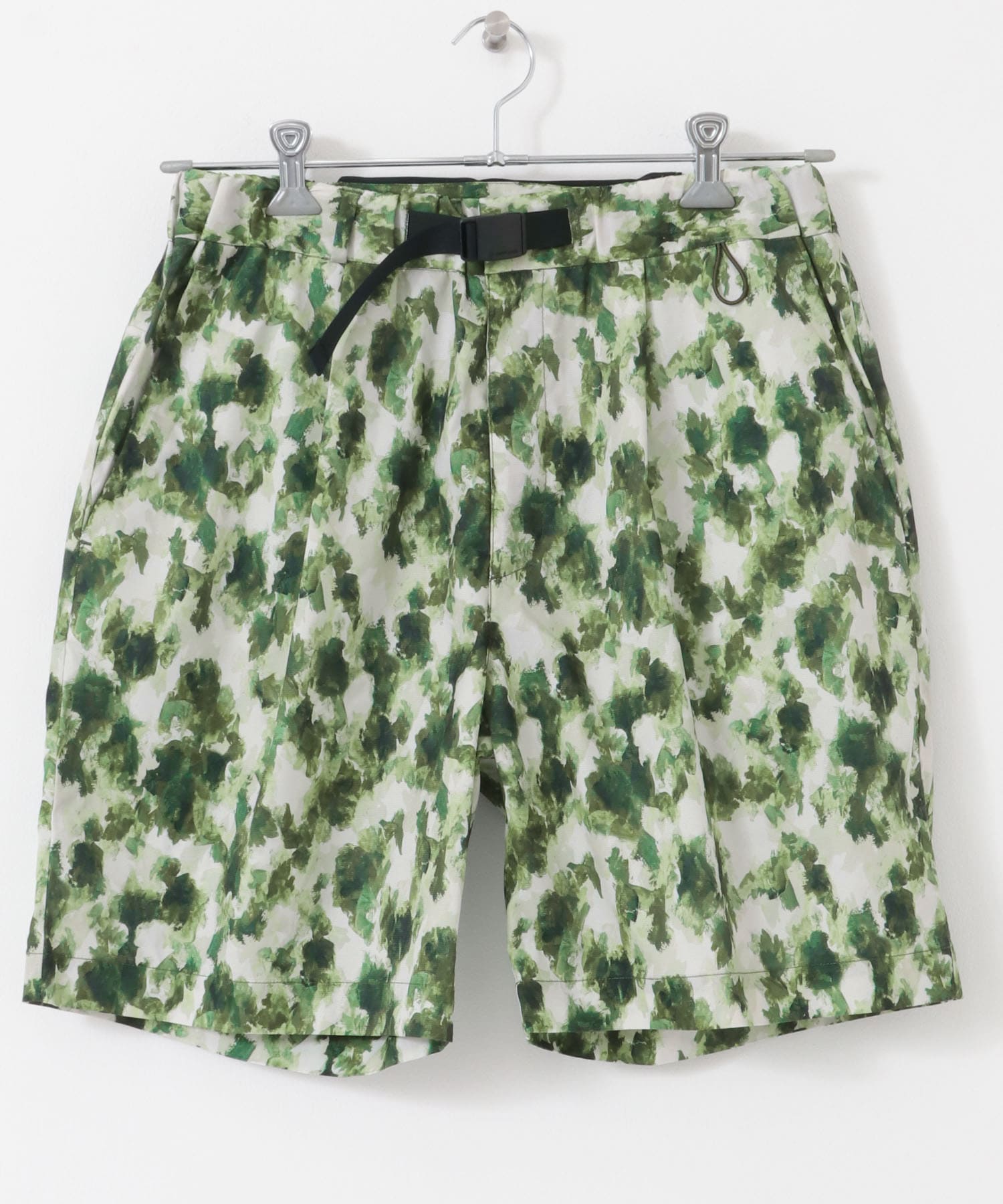 Snow Peak Apparel　Printed Quick Dry Shorts GREEN PT M