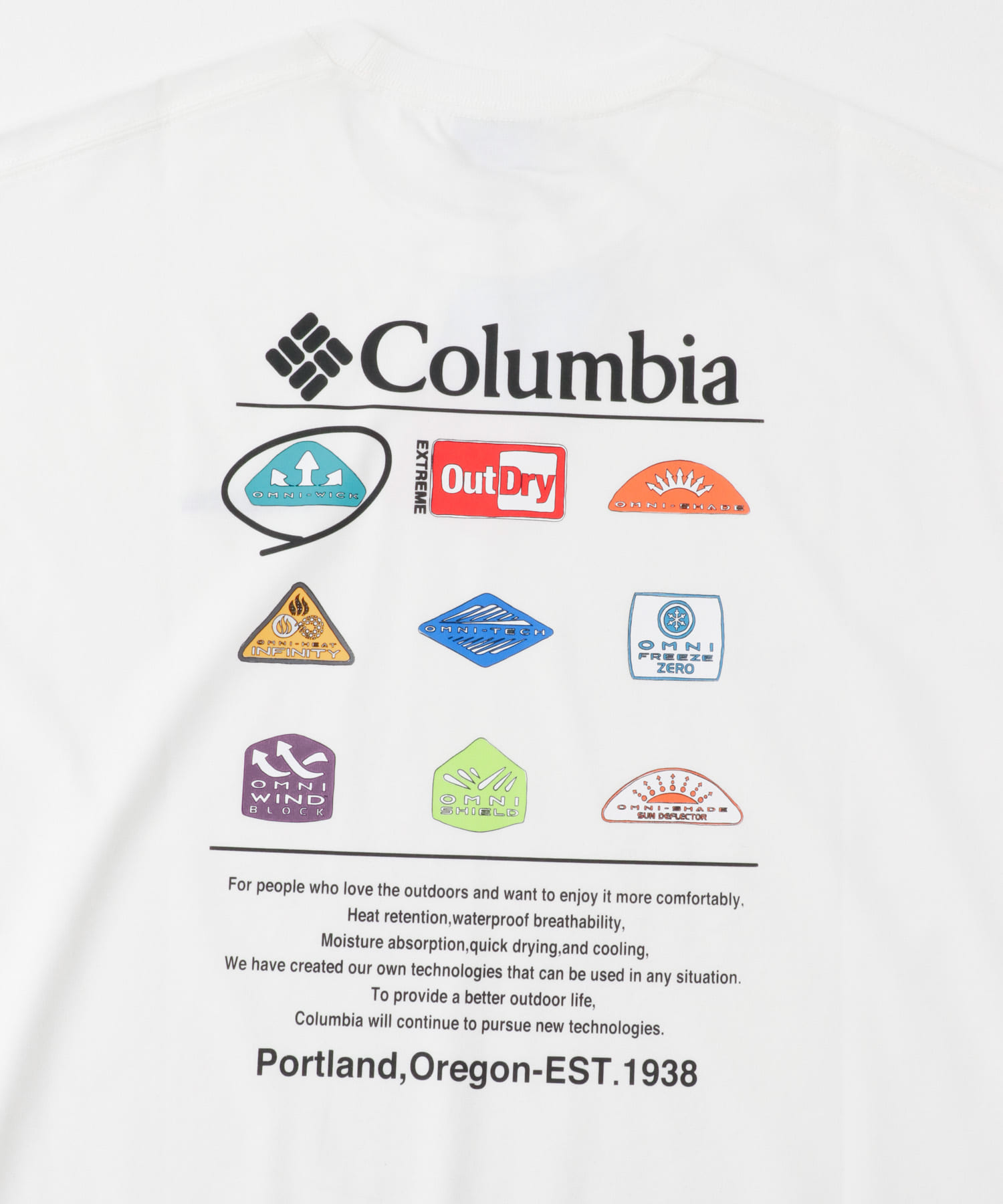 Columbia　スタックブルックグラフィックショートスリーブTシャツ Sea Salt M