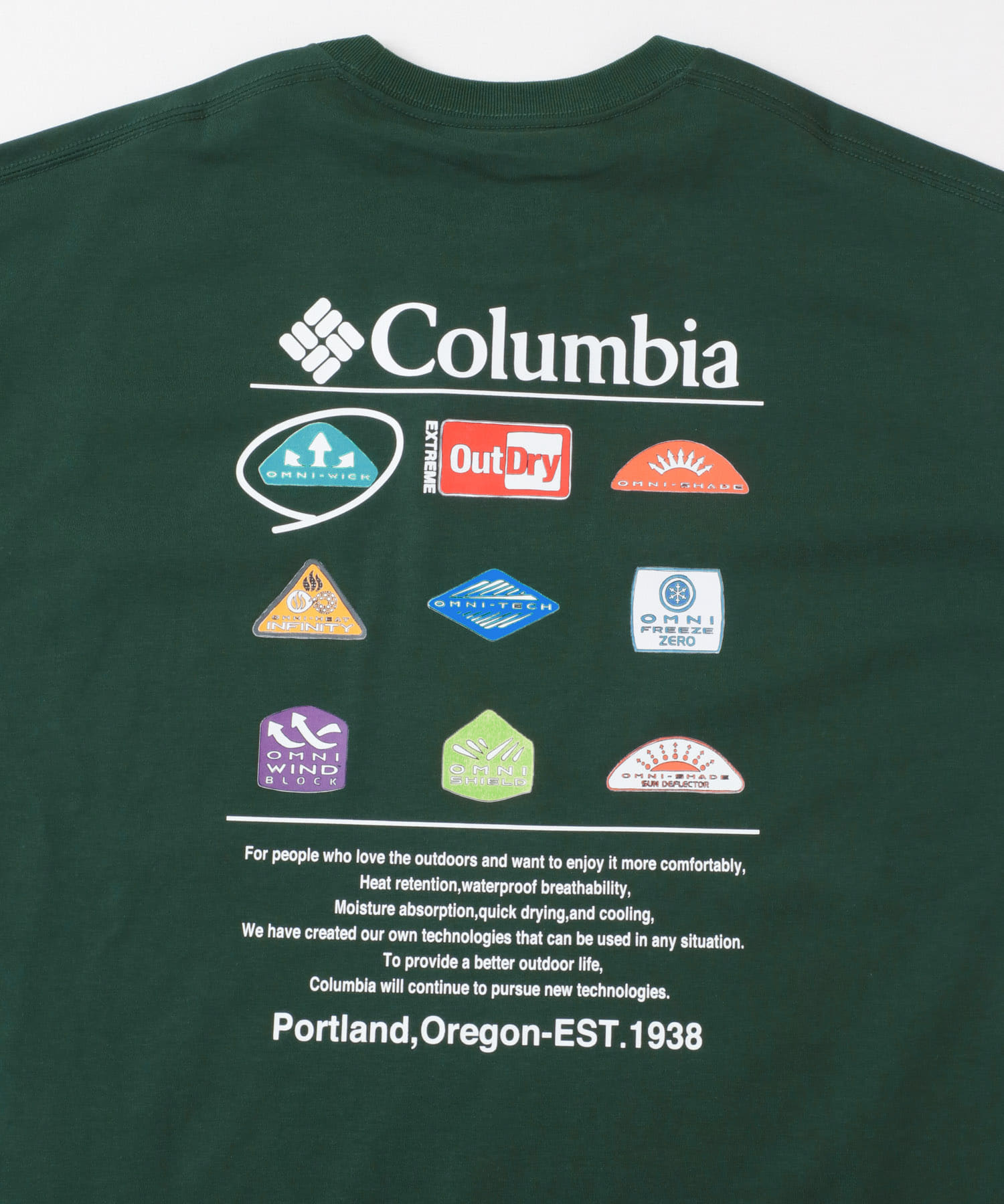 Columbia　スタックブルックグラフィックショートスリーブTシャツ Spruce M