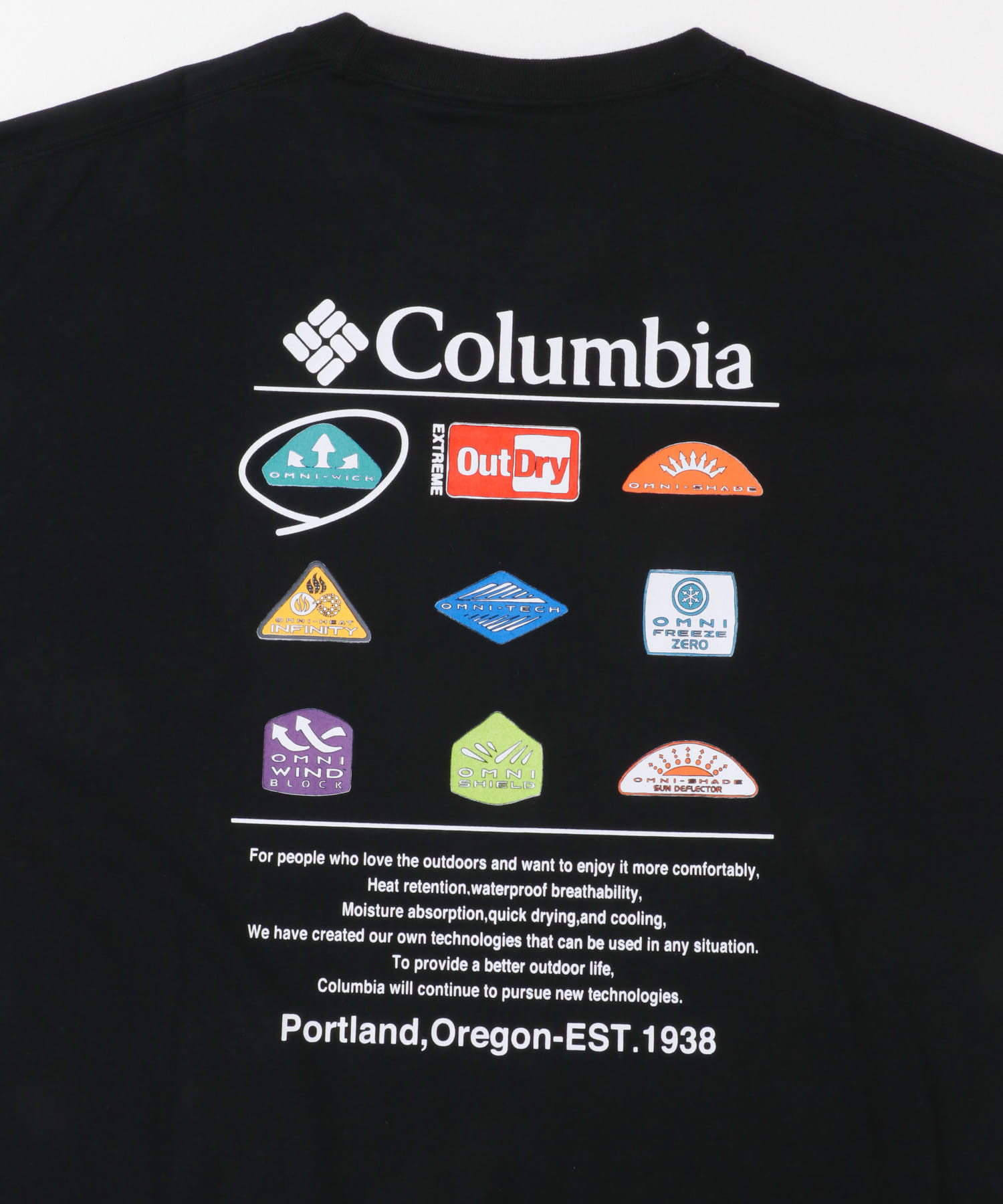Columbia　スタックブルックグラフィックショートスリーブTシャツ Black M