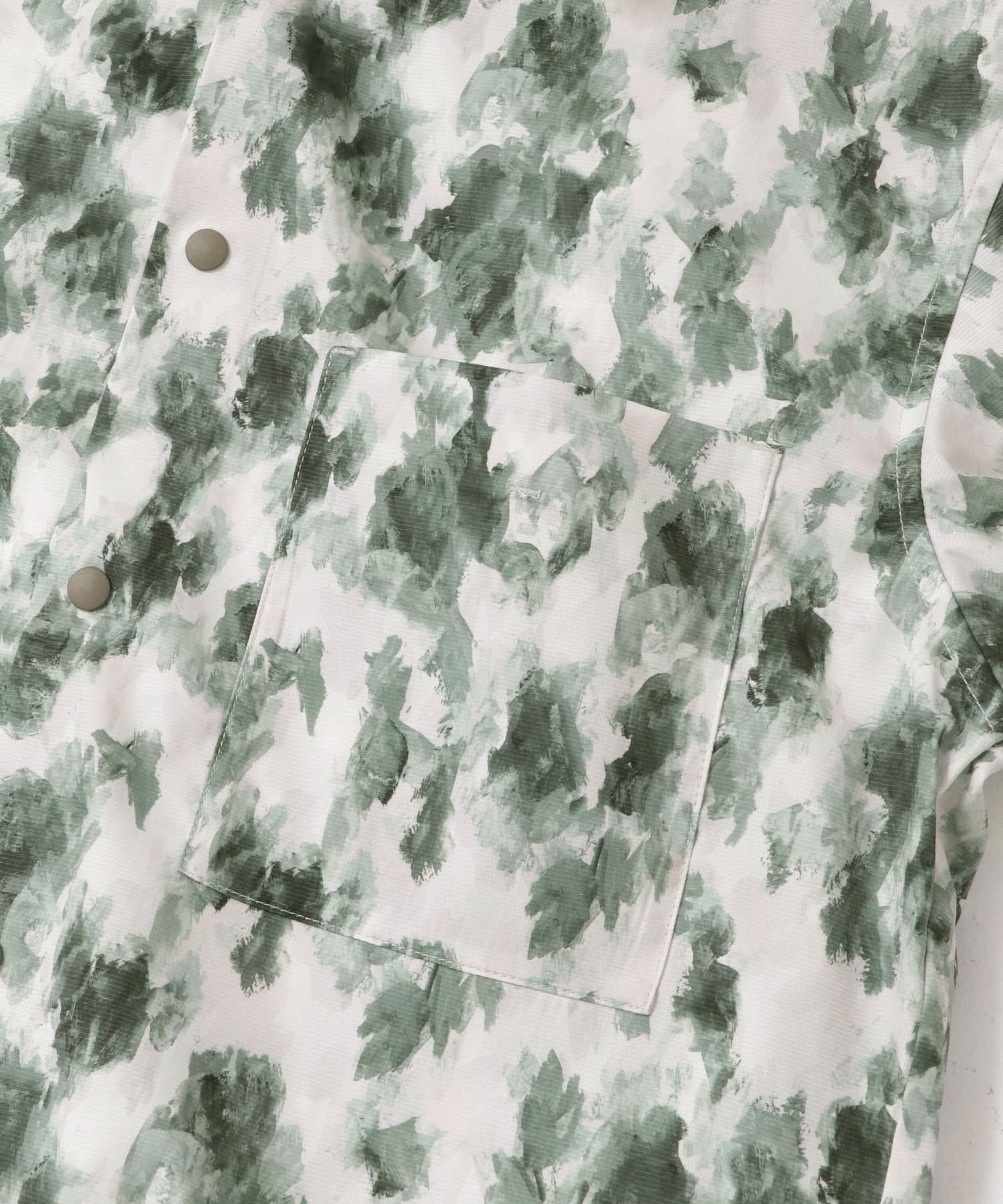Snow Peak Apparel　Printed Quick Dry Shirts GREY PT M