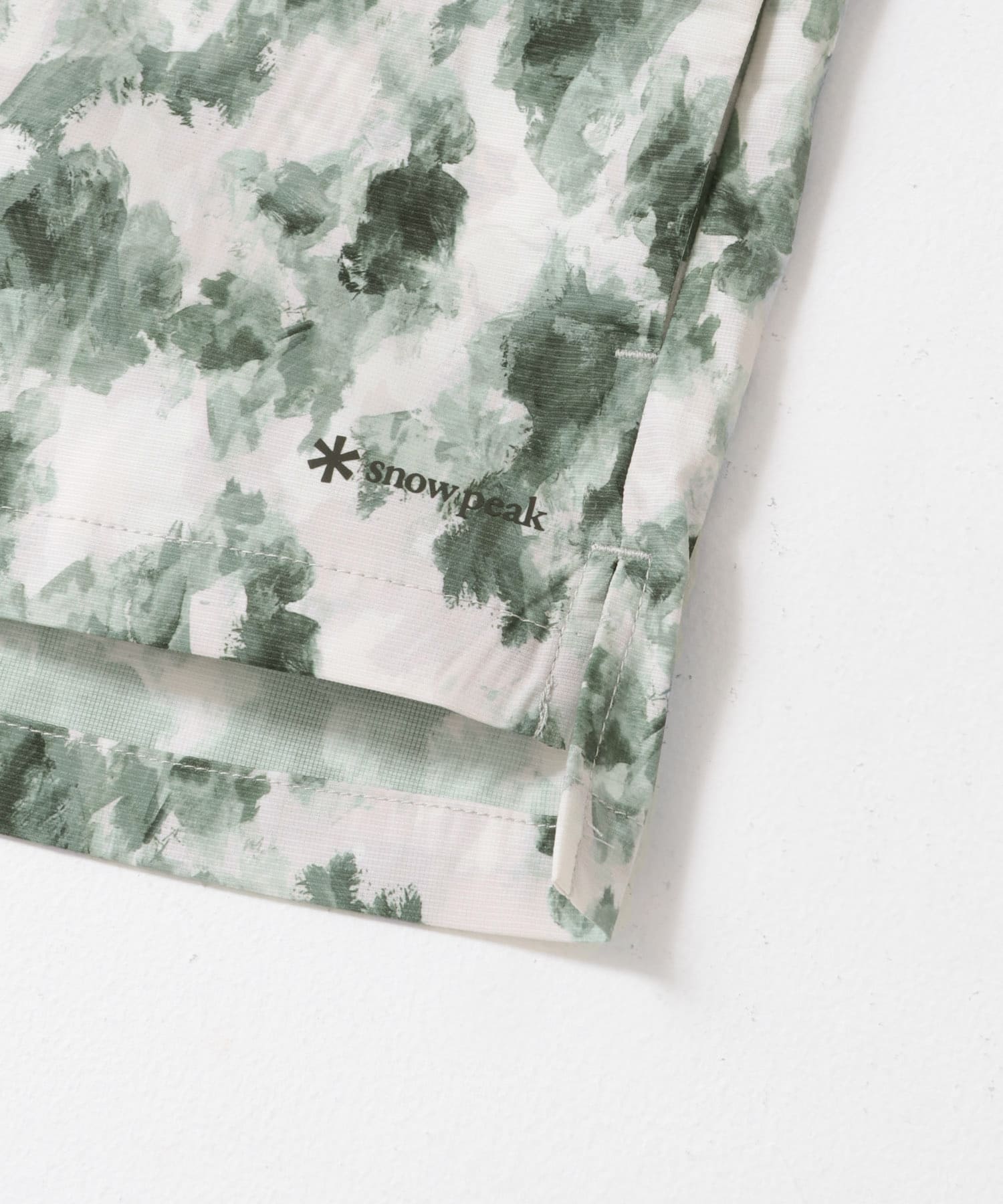 Snow Peak Apparel　Printed Quick Dry Shirts GREY PT M