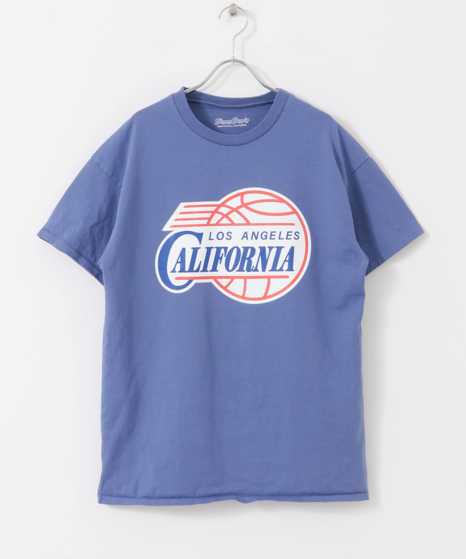『別注』SLOPPY SUPPLY×DOORS　CALIFORNIA T-SHIRTS BLUE M