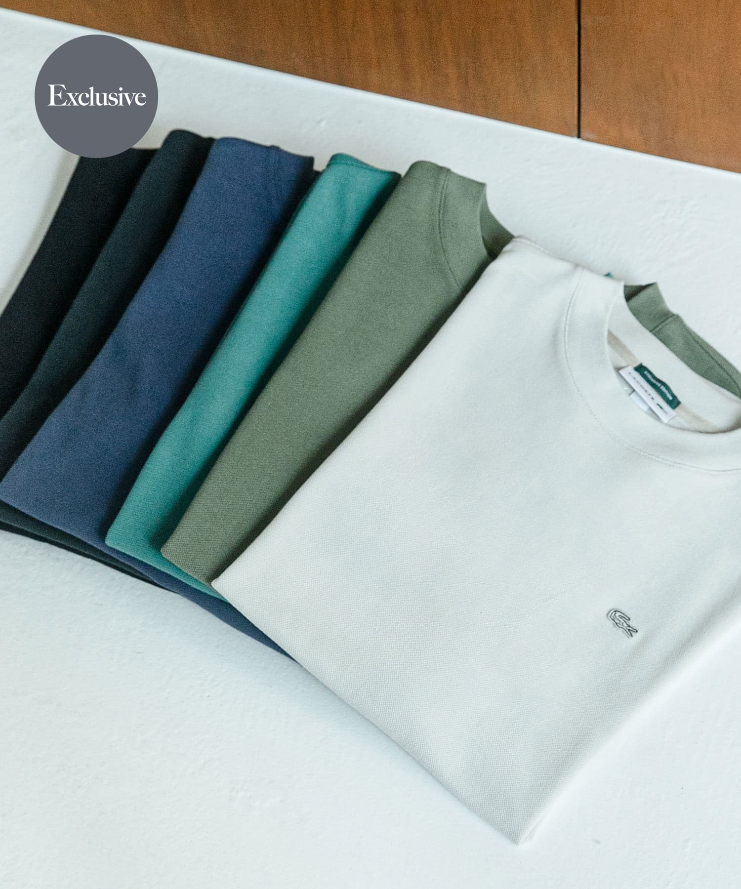 『別注』LACOSTE×DOORS　moss stitch ShortSleeve T-shirts HAMMAM 5