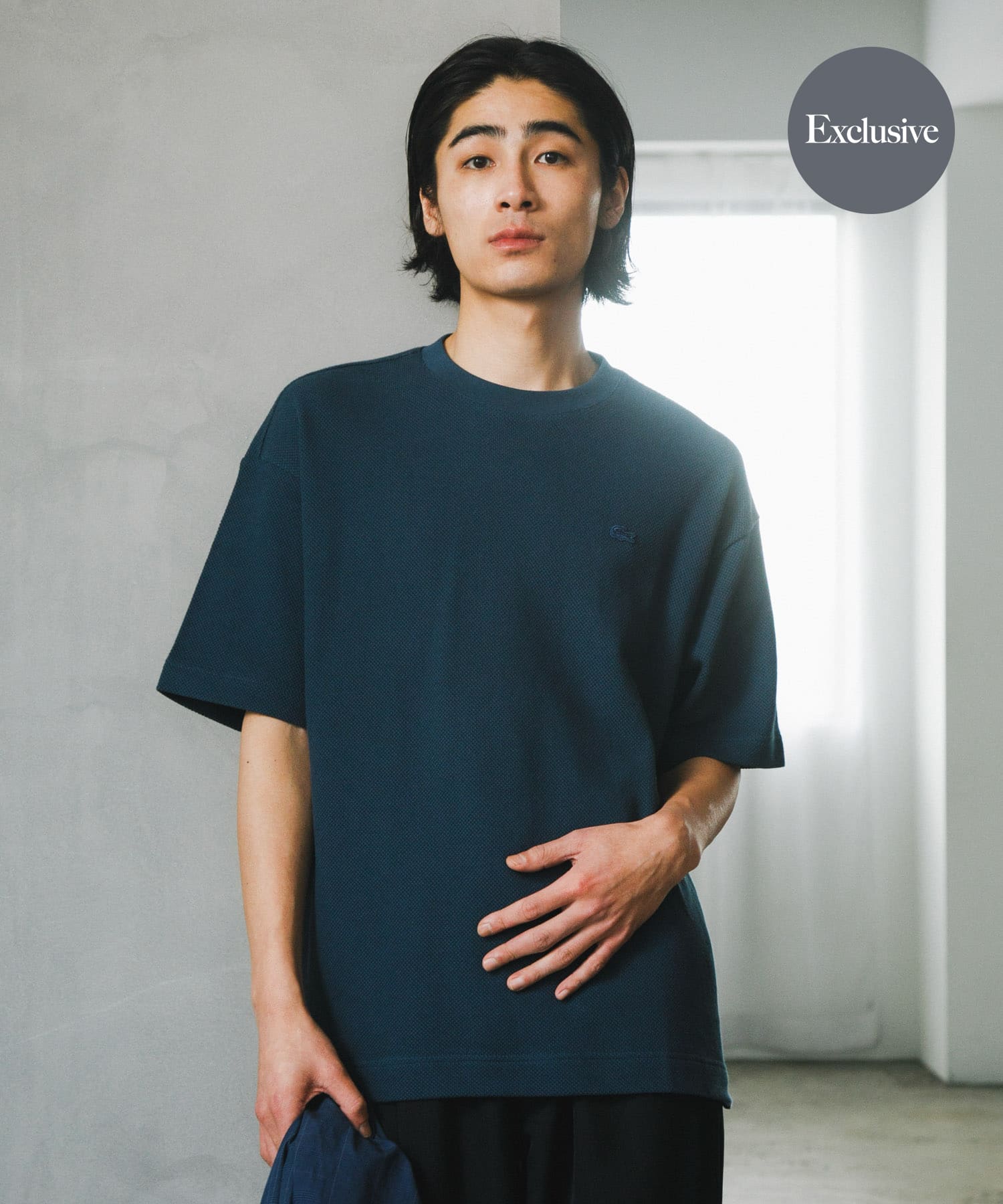 『別注』LACOSTE×DOORS　thick pique crew ShortSleeve