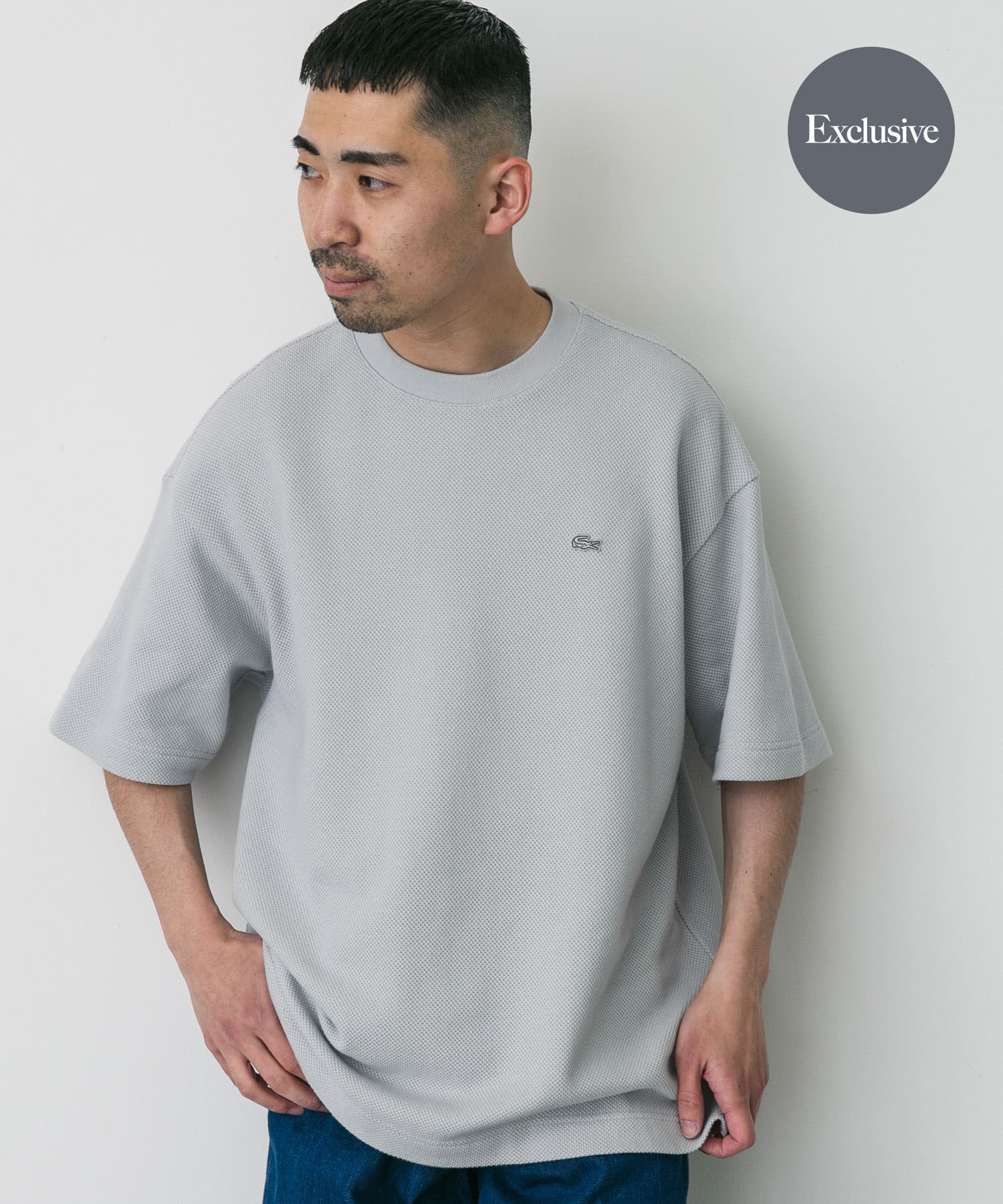 『別注』LACOSTE×DOORS　thick pique crew ShortSleeve
