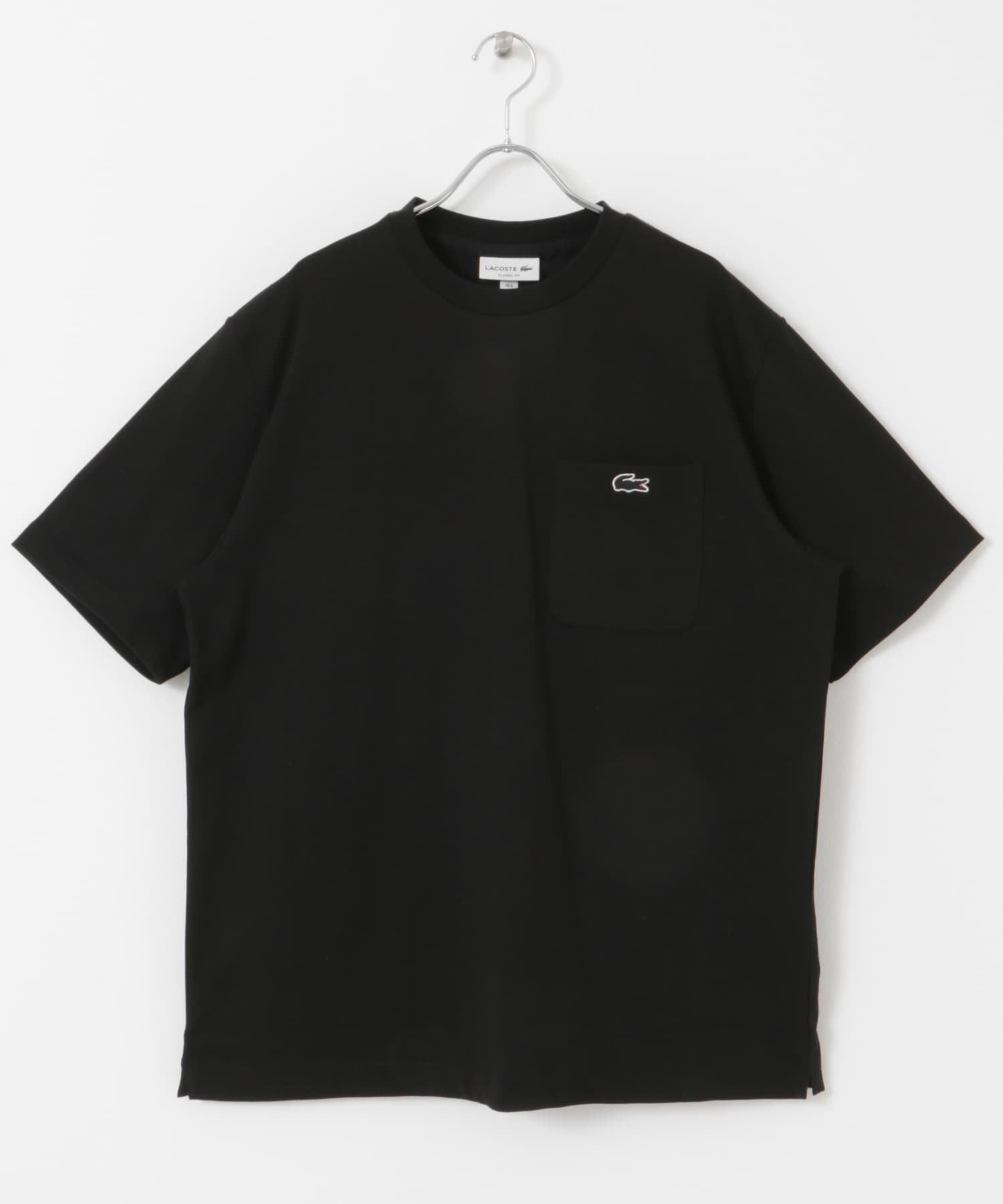 LACOSTE アウトラインクロックポケットTシャツ(4 ECRU): トップス