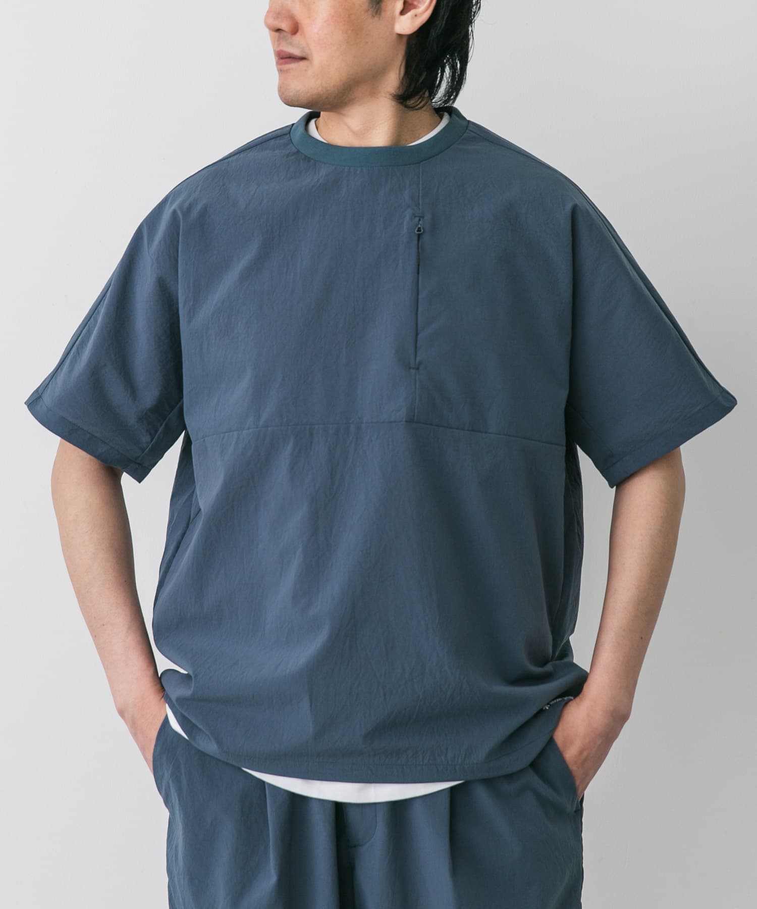 Snow Peak Apparel Breathable Quick Dry T-shirts(M BLUE): トップス