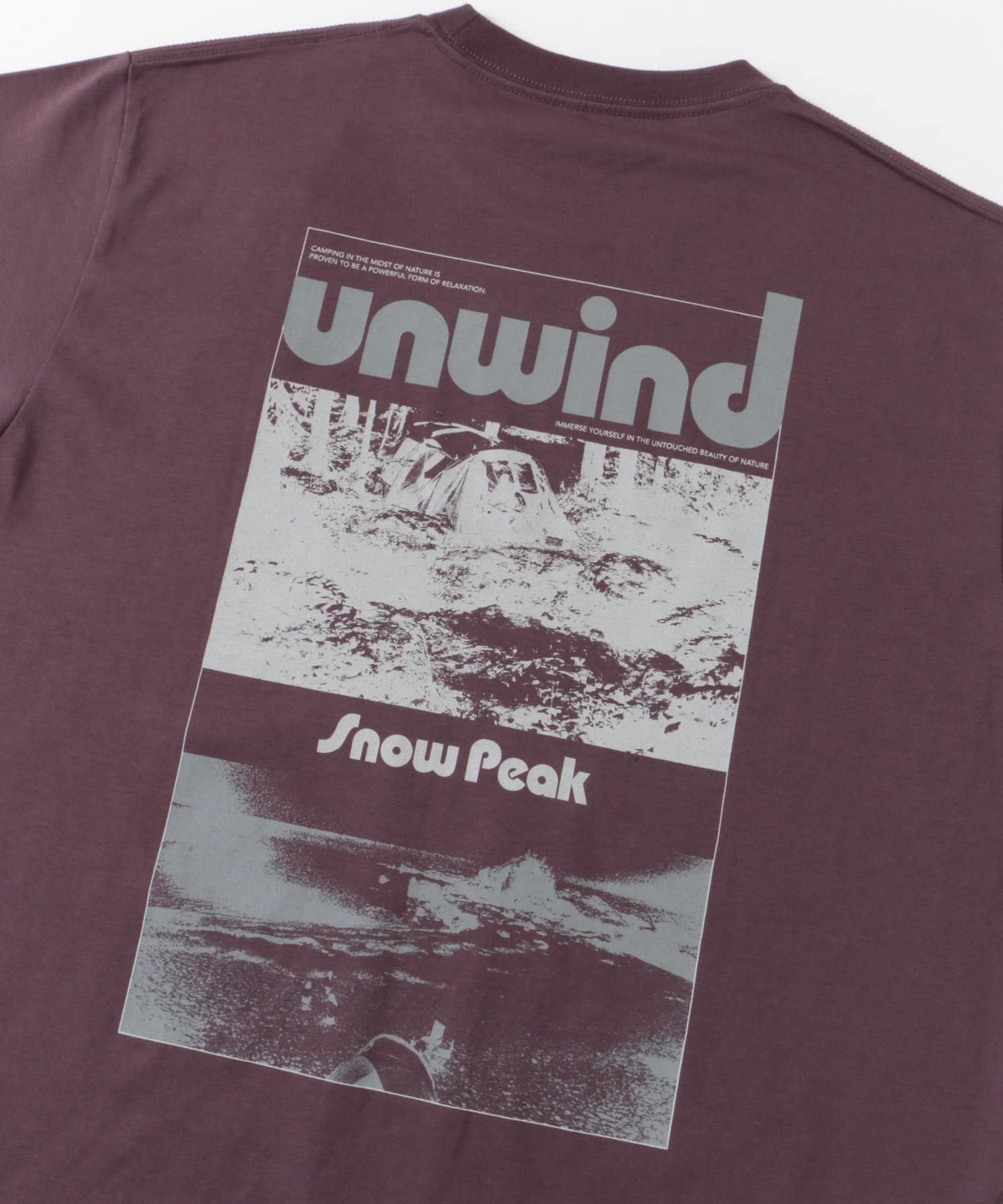 Snow Peak Apparel　Unwind T-Shirts BURGUNDY M