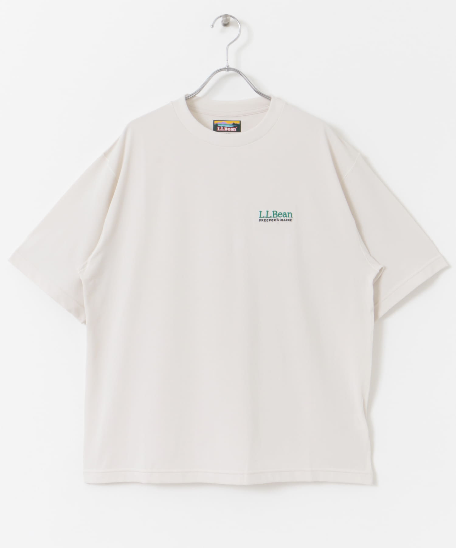 L.L.Bean　Abbot Short Sleeve Crew Ivory M
