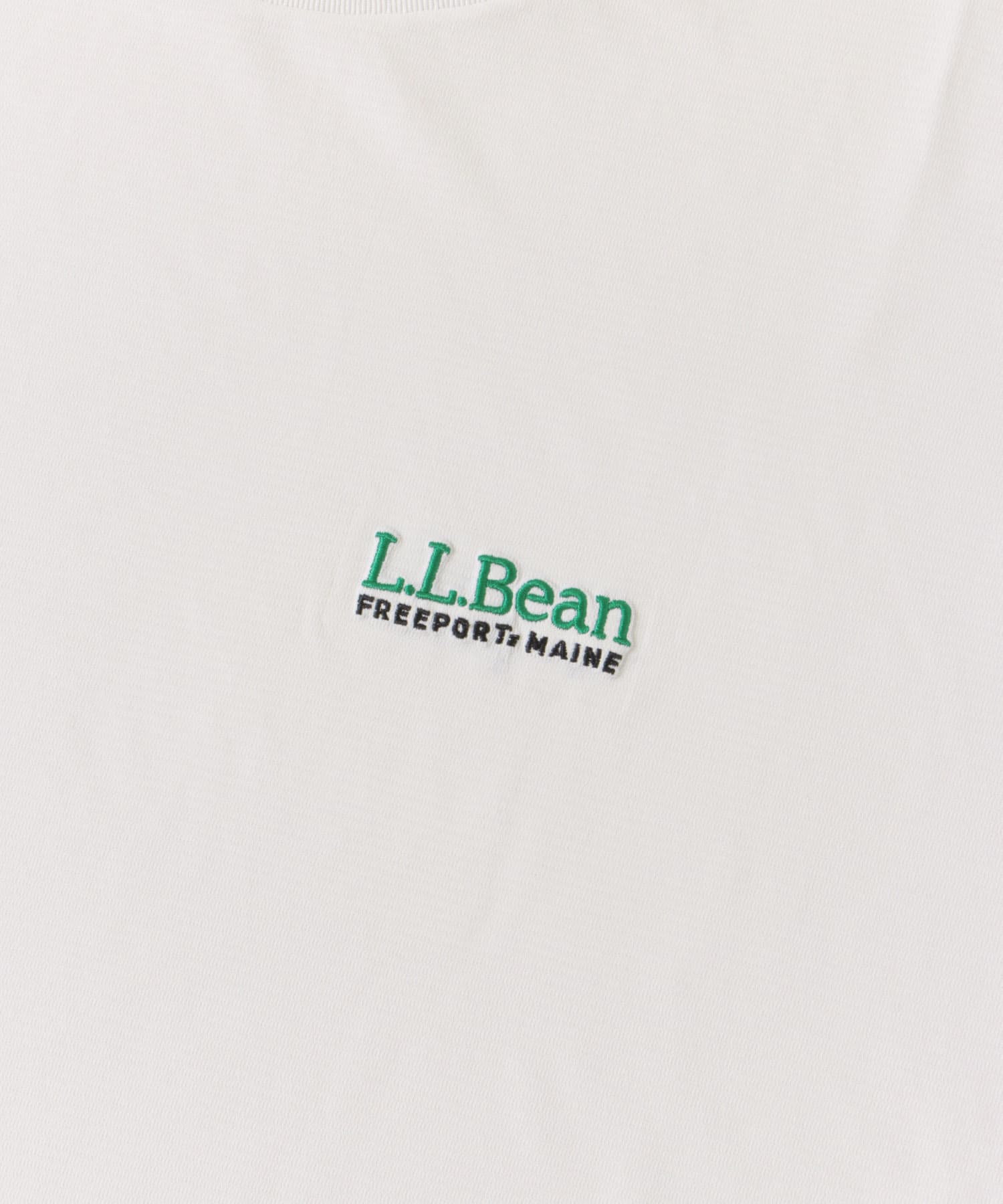 L.L.Bean　Abbot Short Sleeve Crew Ivory M