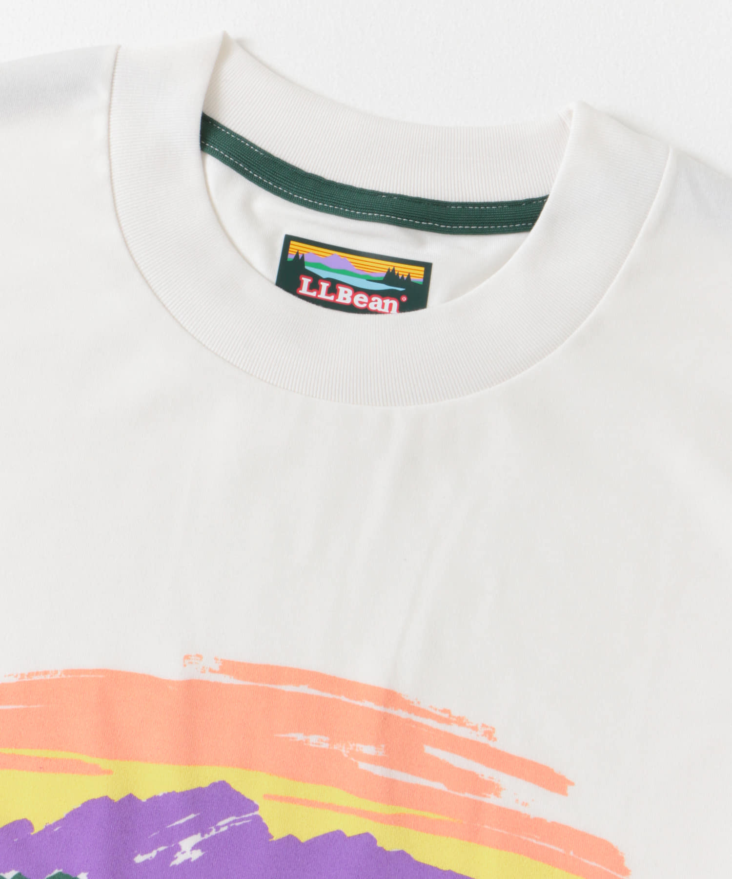 L.L.Bean　Canton Mt Lake Graphic T-shirts Off white M