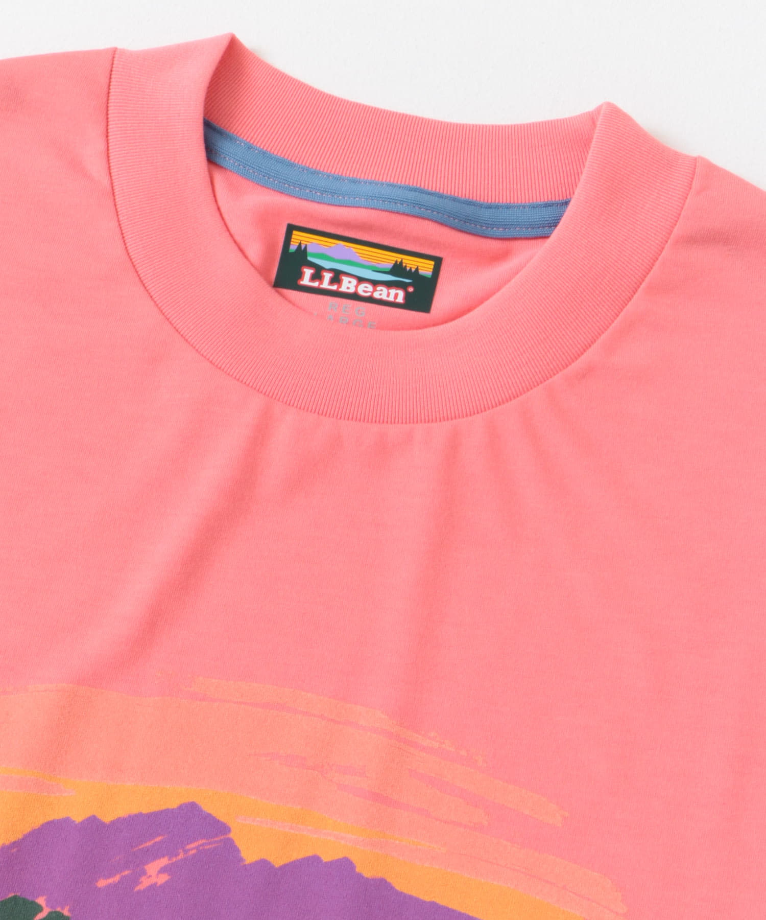 L.L.Bean　Canton Mt Lake Graphic T-shirts Pink M