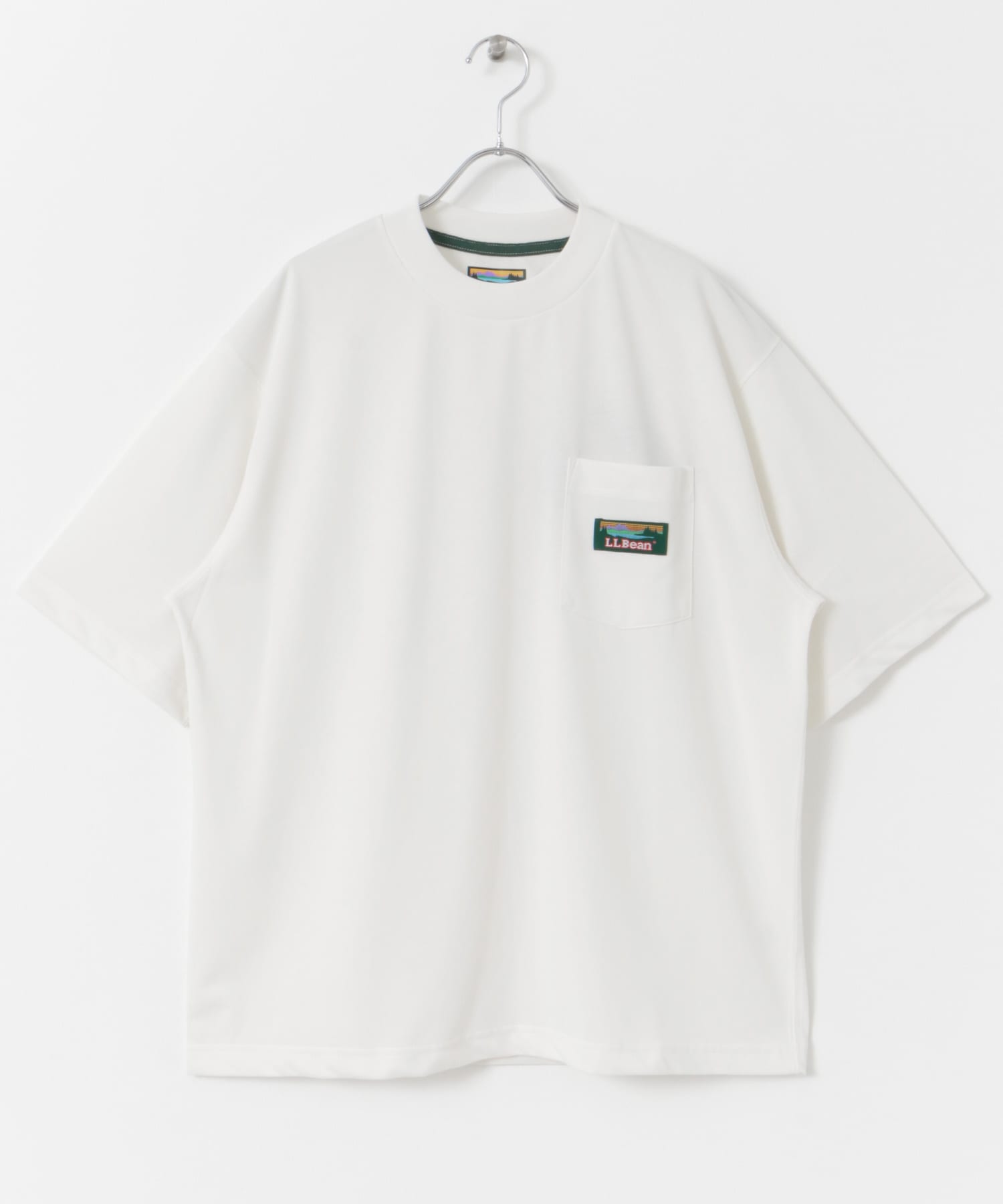 L.L.Bean　Canton Katahdin Pocket T-shirts Off white M