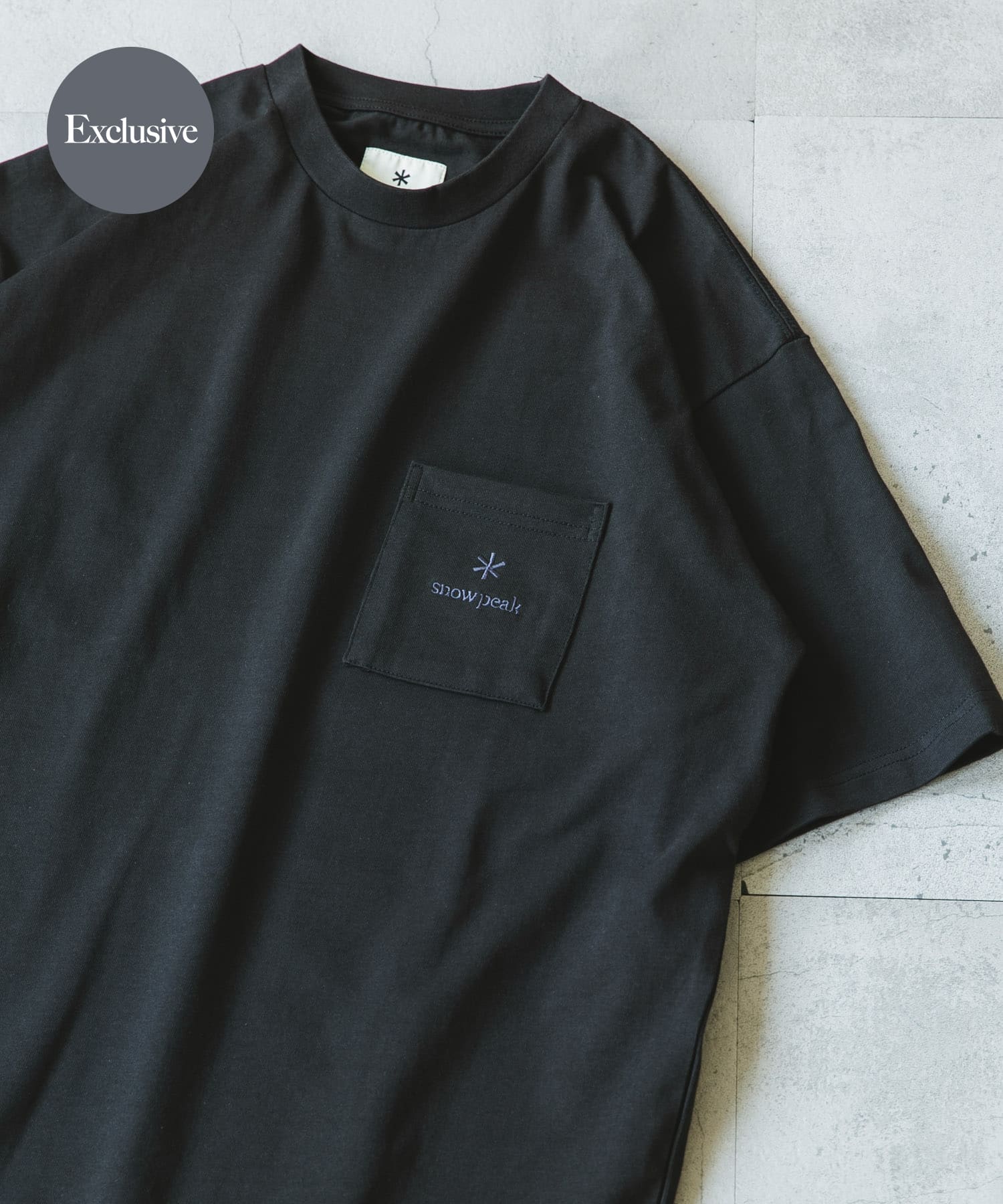 『別注』Snow Peak Apparel×DOORS　Pocket Logo T-shirts BLACK M