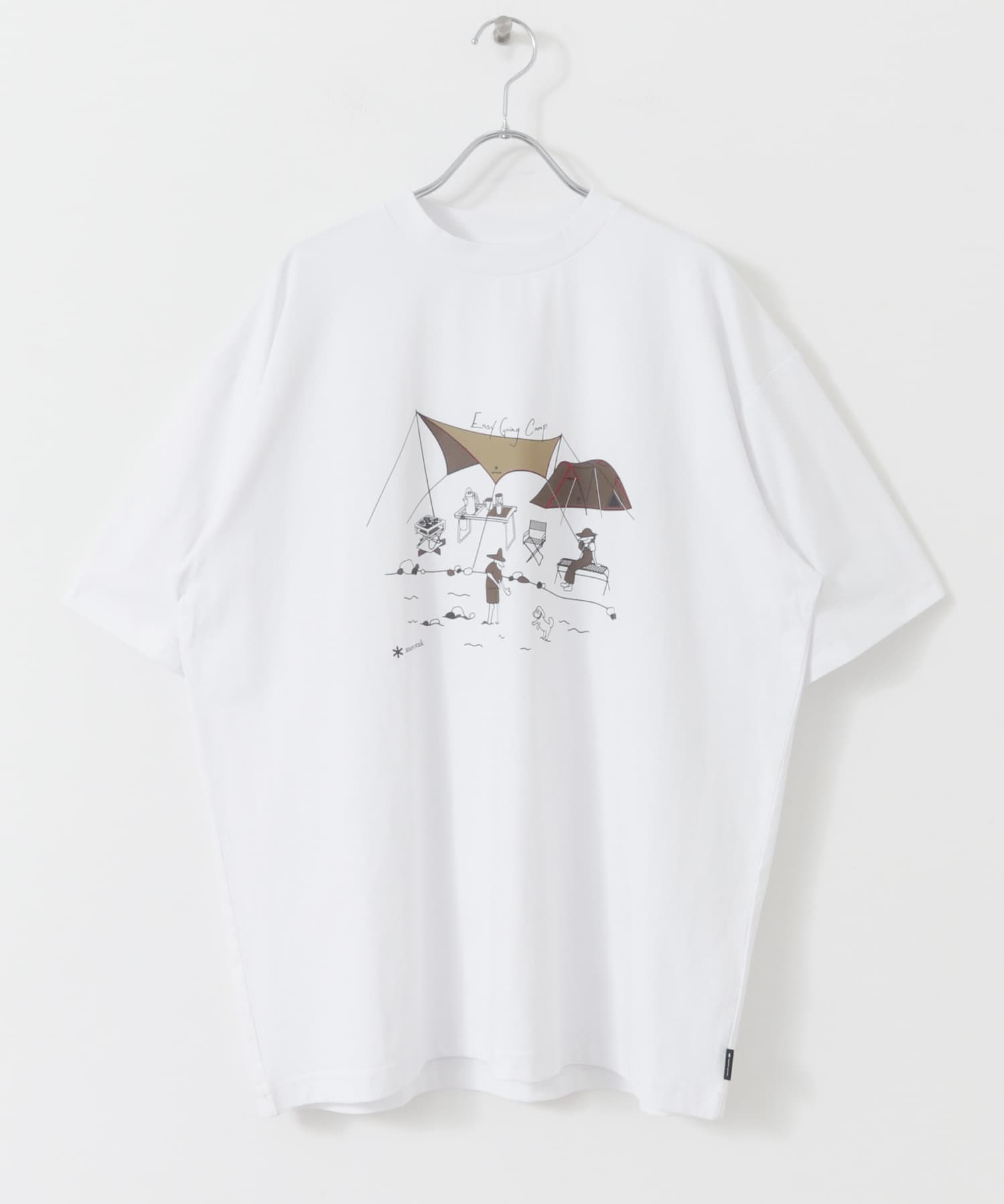 『別注』Snow Peak×DOORS　WaterActive Print Tee WHITE M
