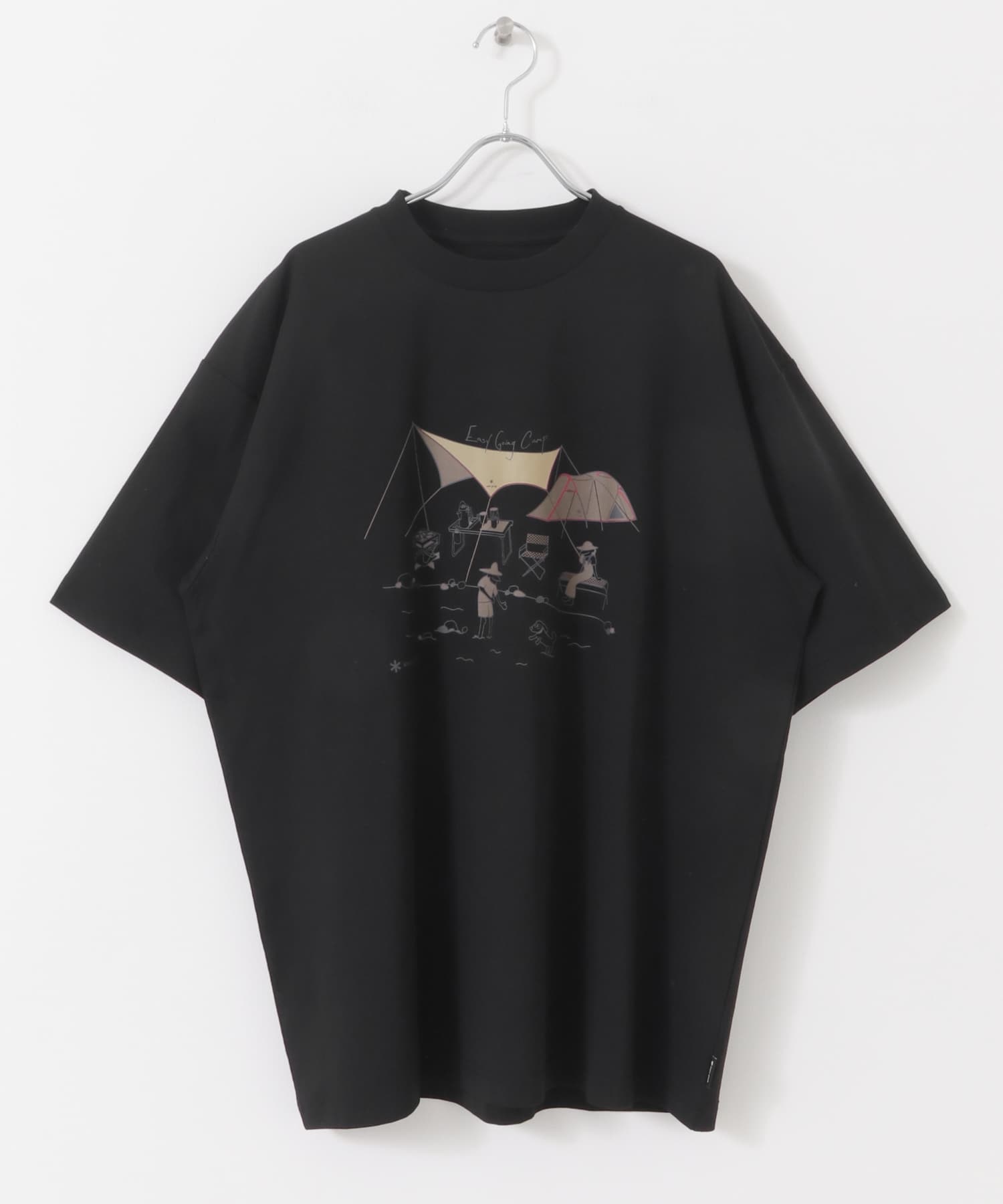 『別注』Snow Peak×DOORS　WaterActive Print Tee BLACK M