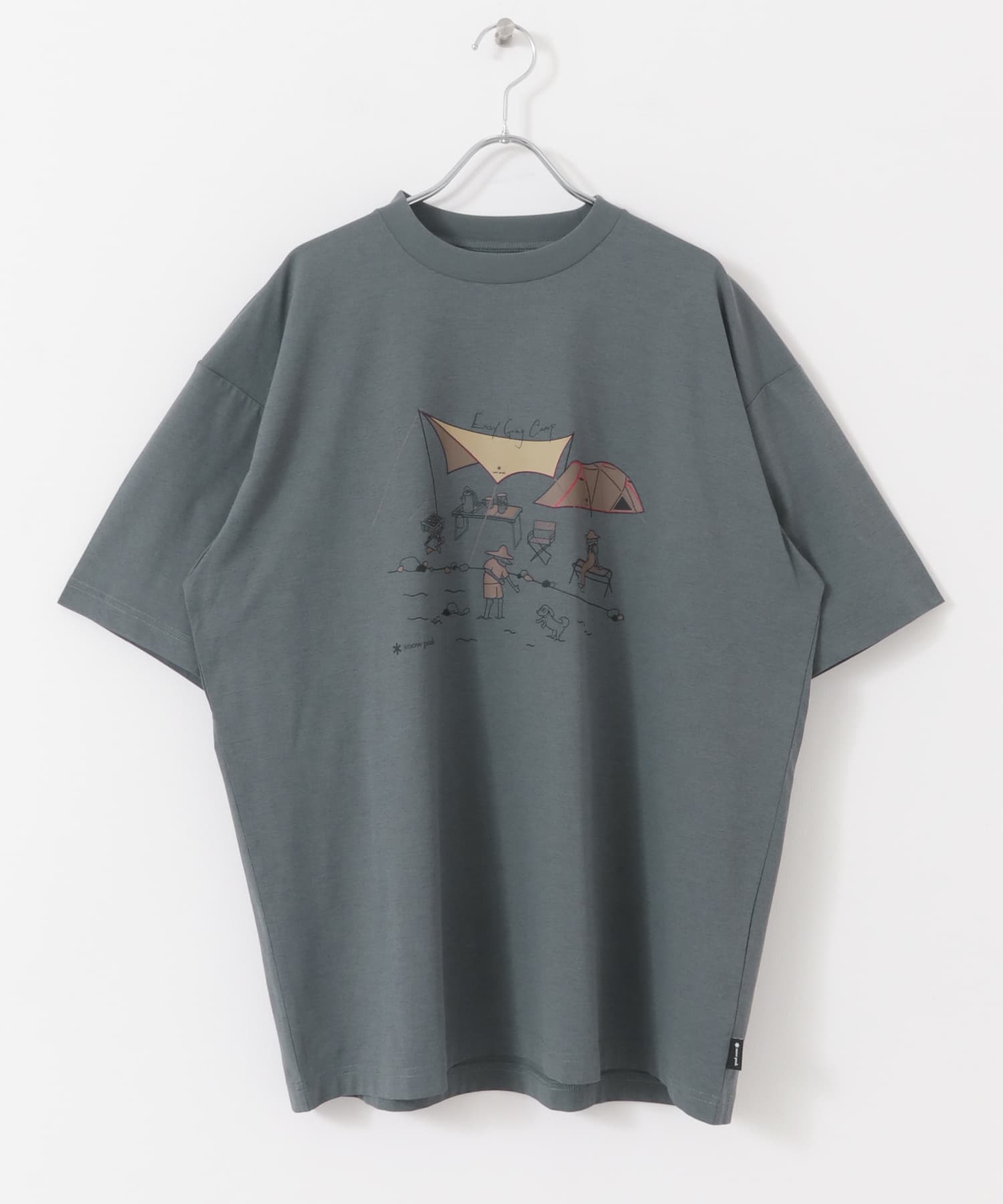 『別注』Snow Peak×DOORS　WaterActive Print Tee GREY M