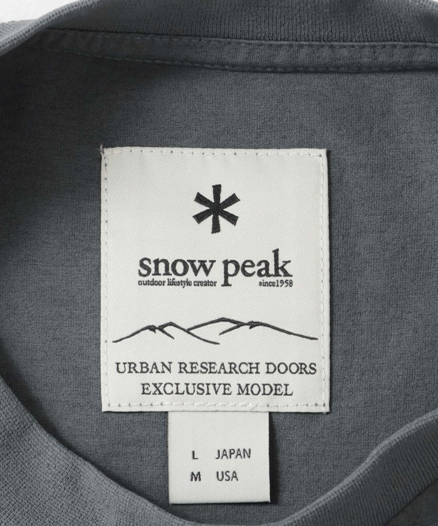 『別注』Snow Peak×DOORS　WaterActive Print Tee GREY M