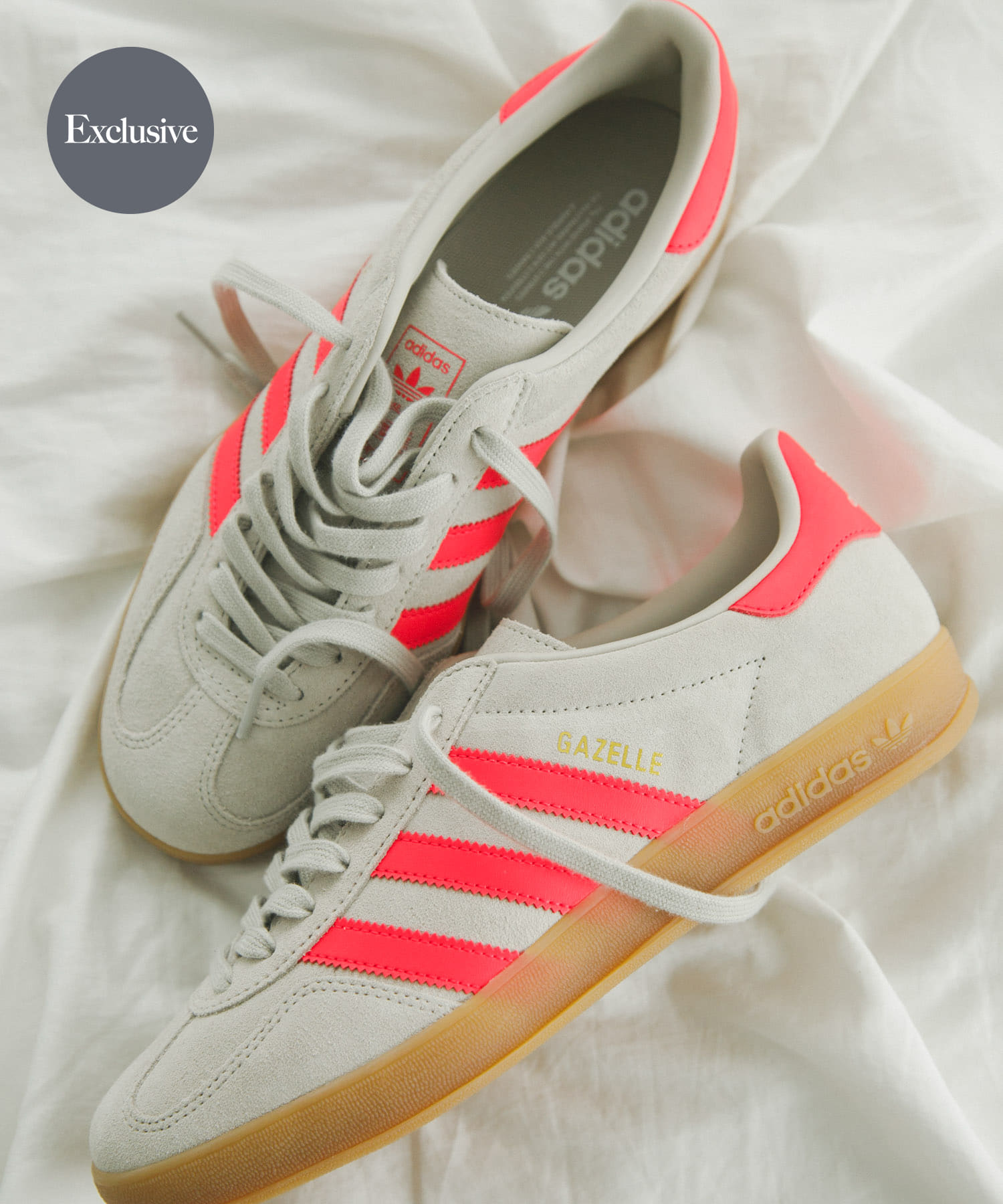 adidas　Exclusive GAZELLE INDOOR ワンダーアルミナ 26