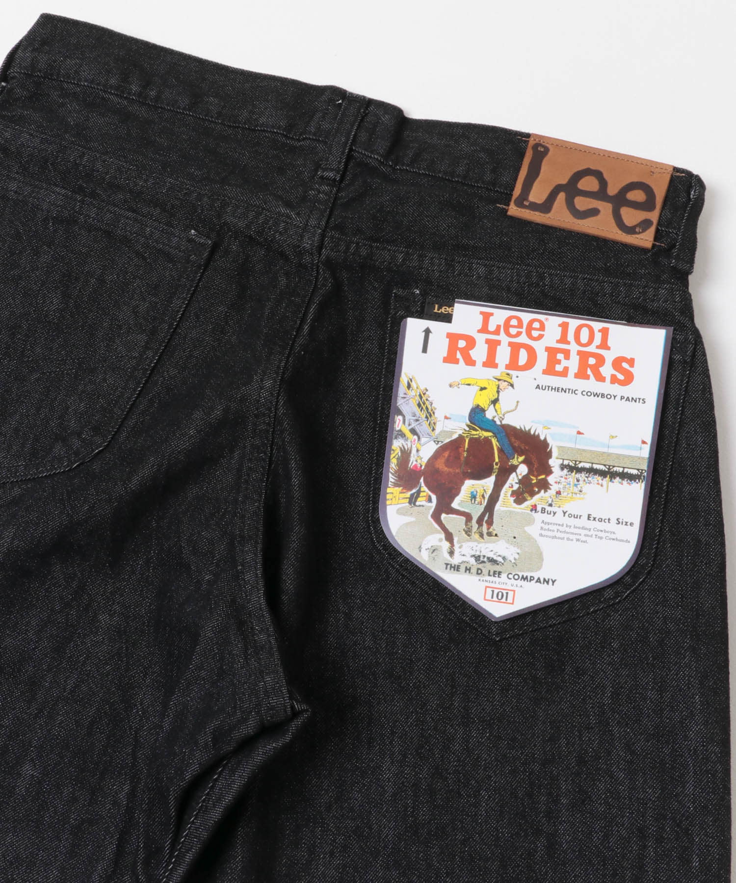 『別注』Lee101×DOORS　STRAIGTPANTS BLK OW 28
