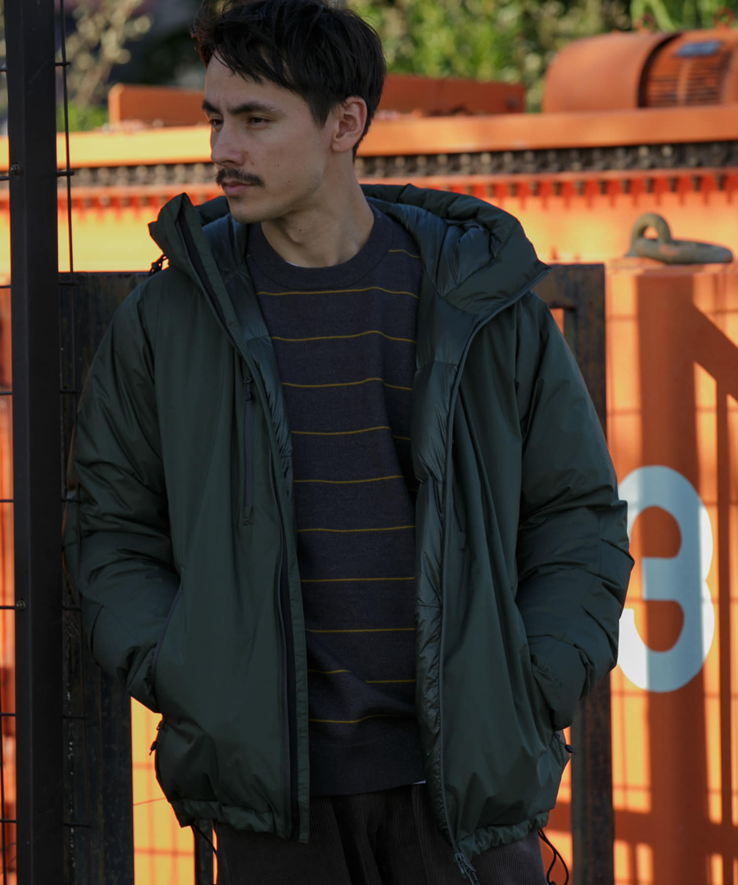 『別注』NANGA×DOORS　AURORA TEX DOWN PARKA Alphagreen S