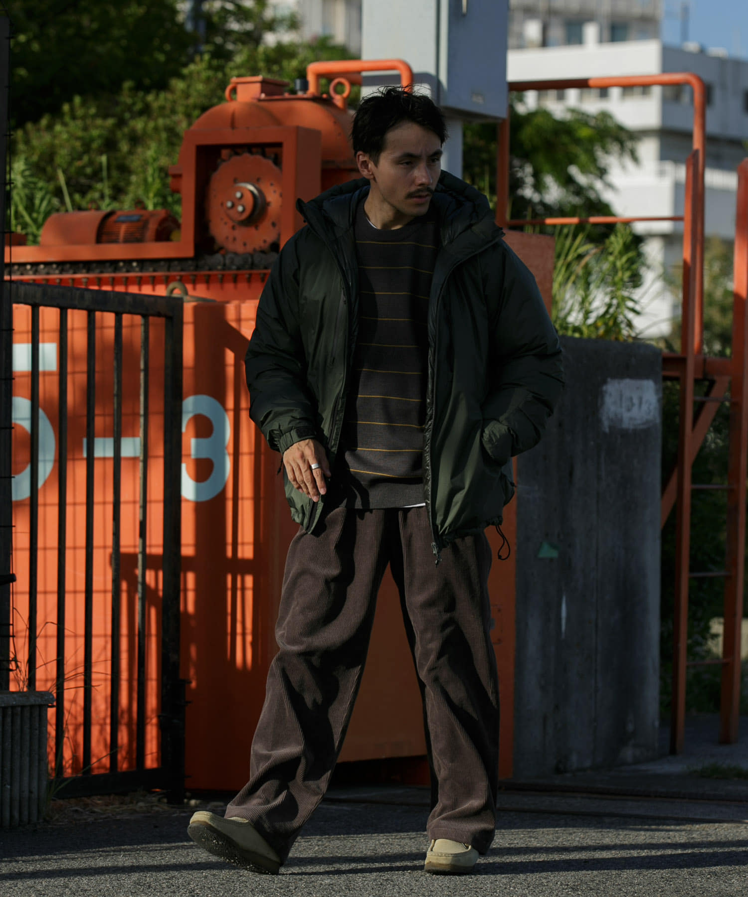 『別注』NANGA×DOORS　AURORA TEX DOWN PARKA Alphagreen M