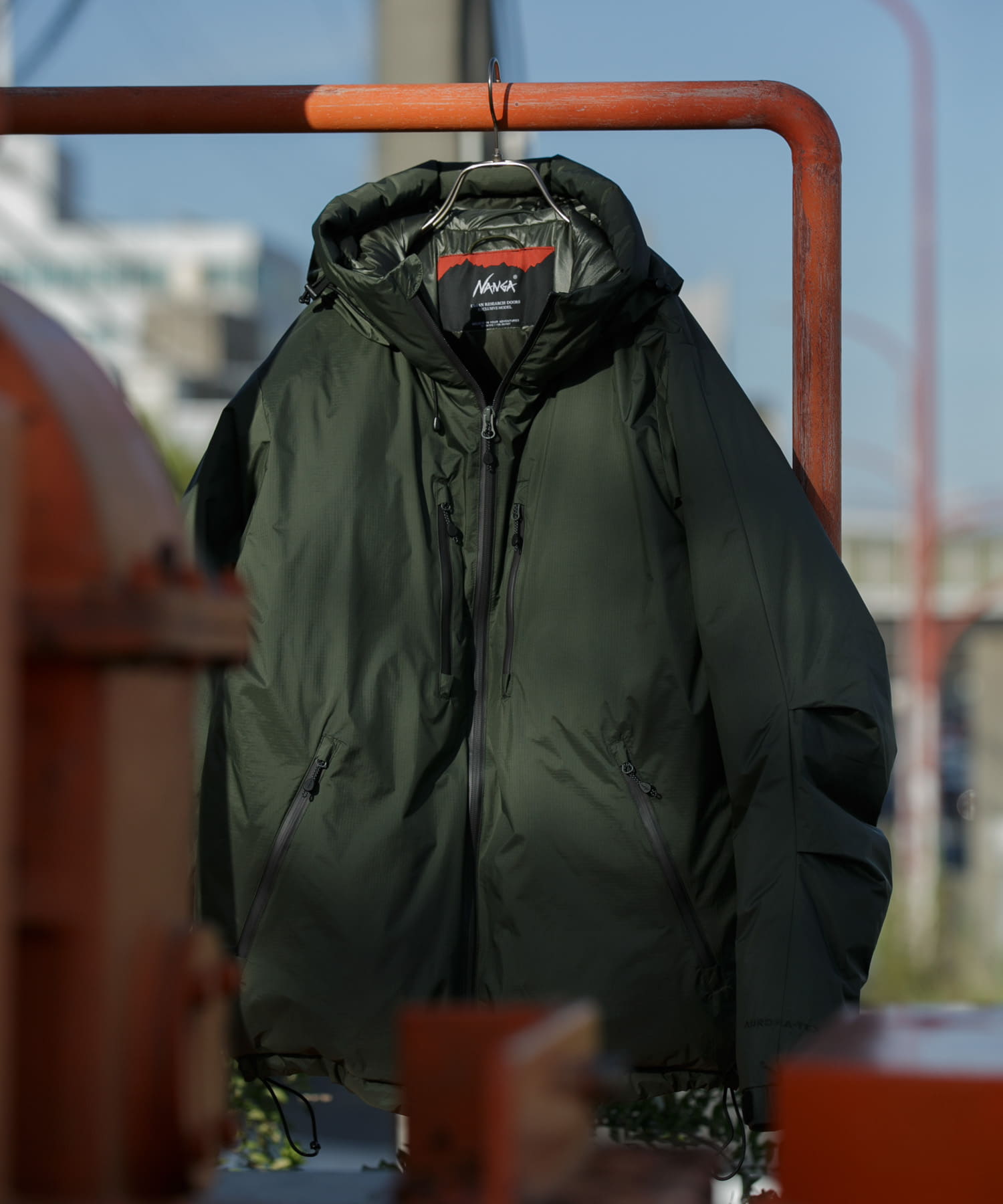 『別注』NANGA×DOORS　AURORA TEX DOWN PARKA Alphagreen M