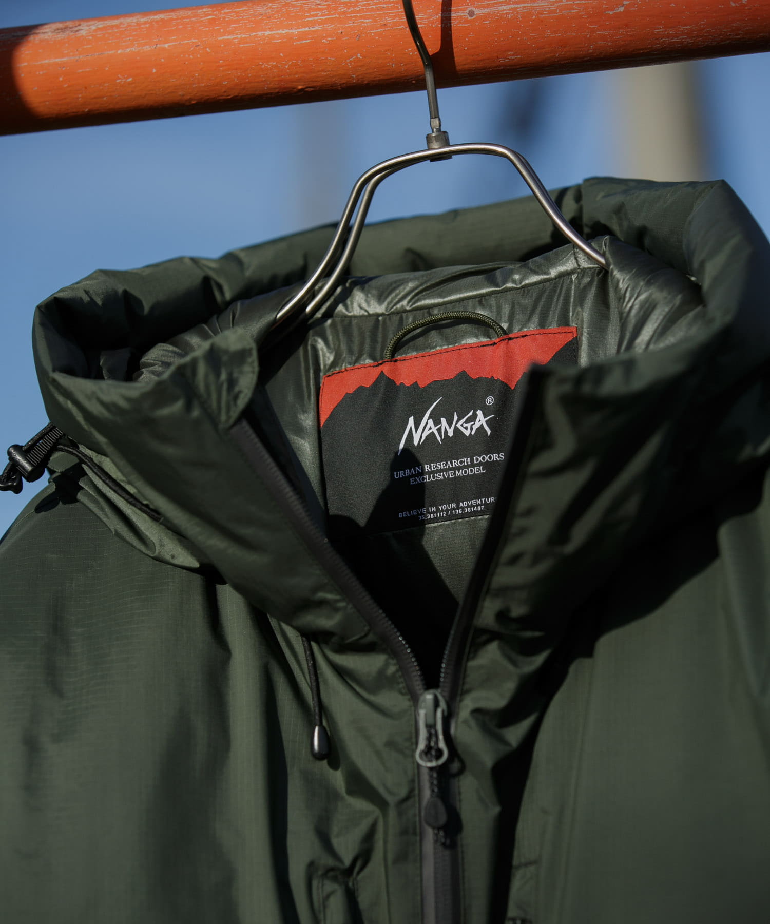 『別注』NANGA×DOORS　AURORA TEX DOWN PARKA Alphagreen M