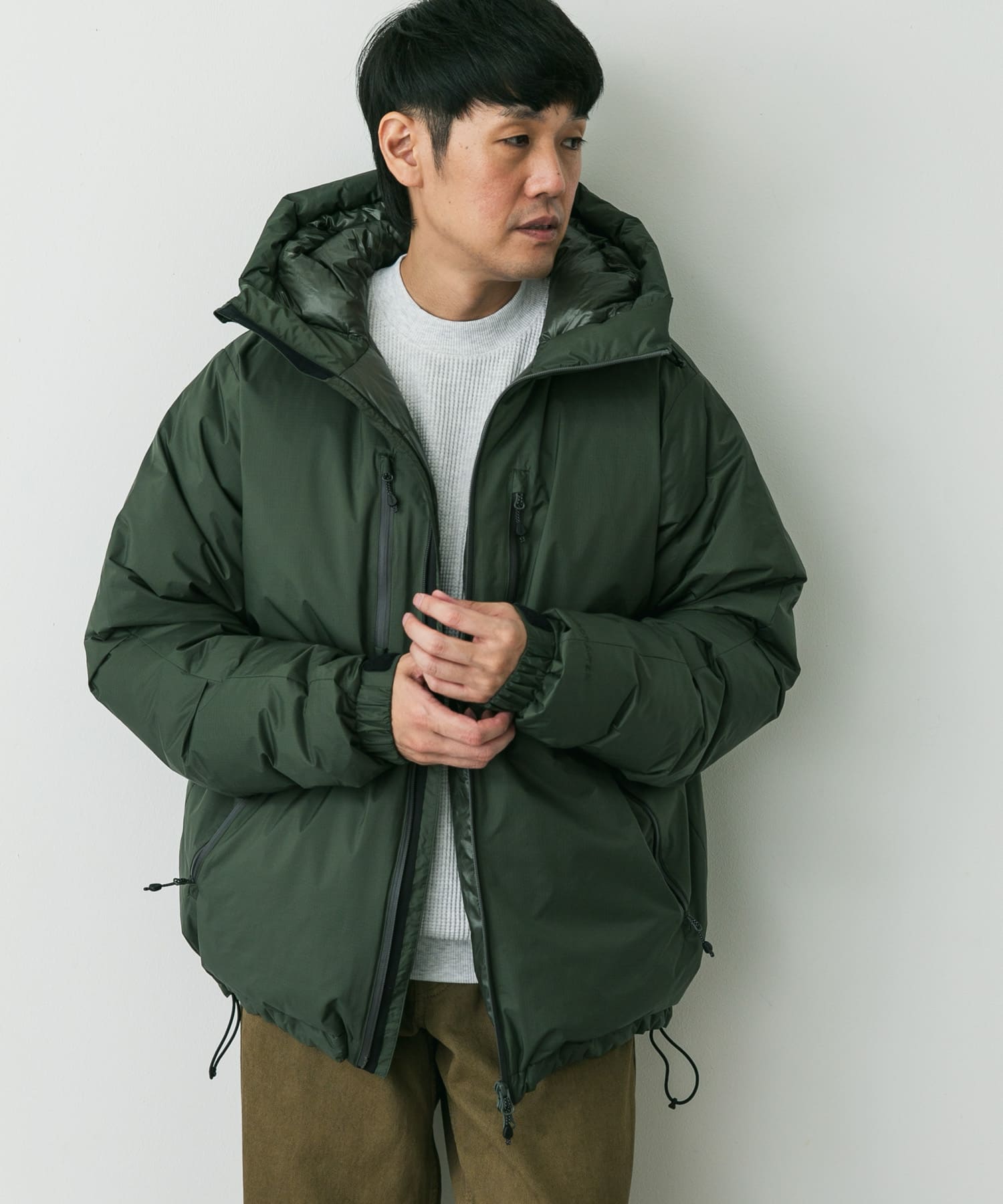『別注』NANGA×DOORS　AURORA TEX DOWN PARKA Alphagreen M