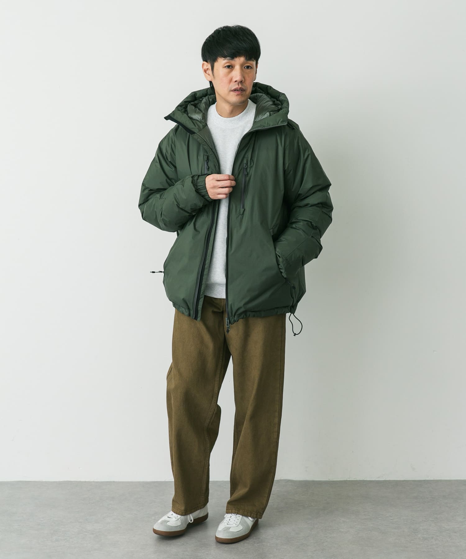 『別注』NANGA×DOORS　AURORA TEX DOWN PARKA Alphagreen L