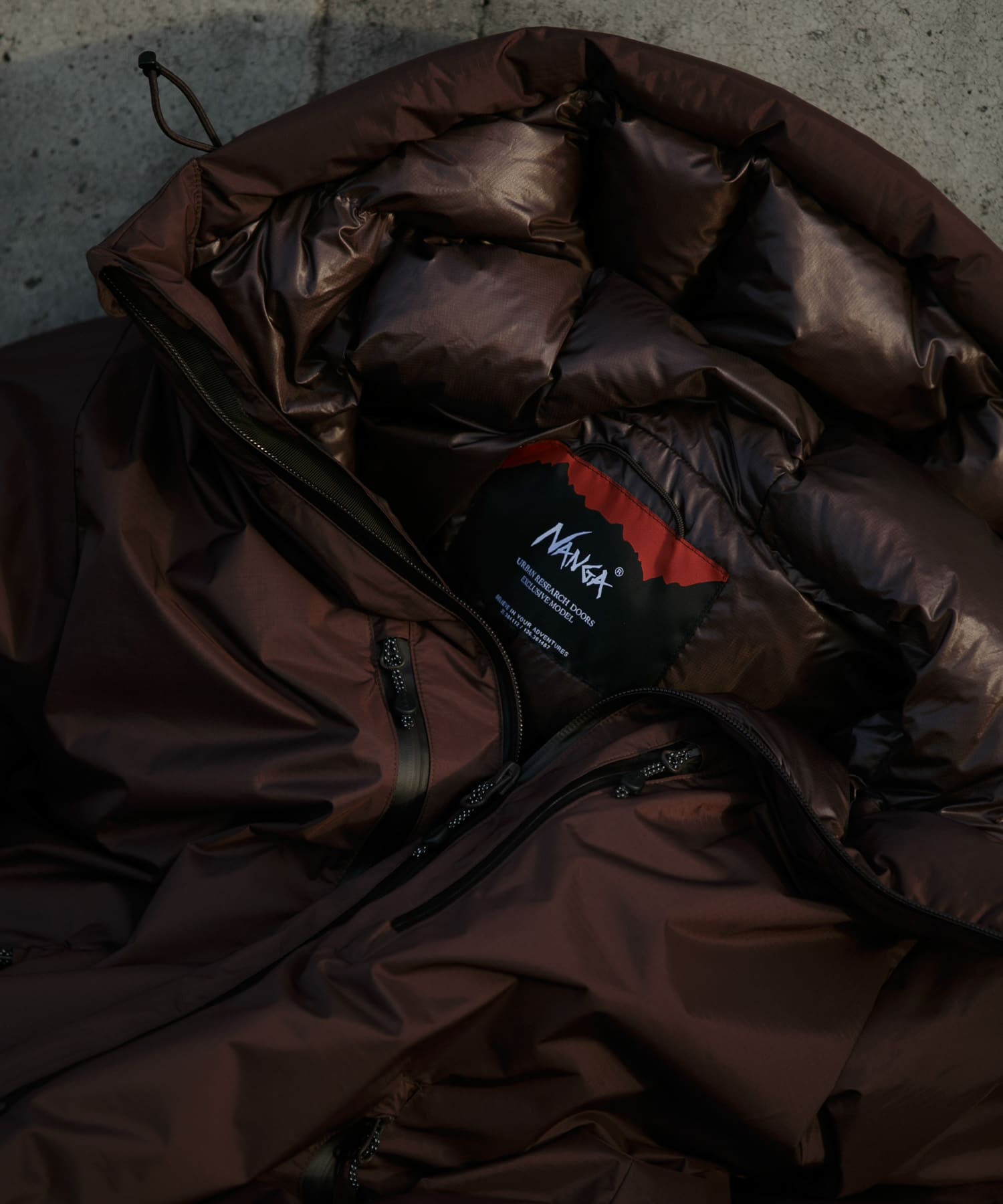 『別注』NANGA×DOORS　AURORA TEX DOWN PARKA Dark Ruby M