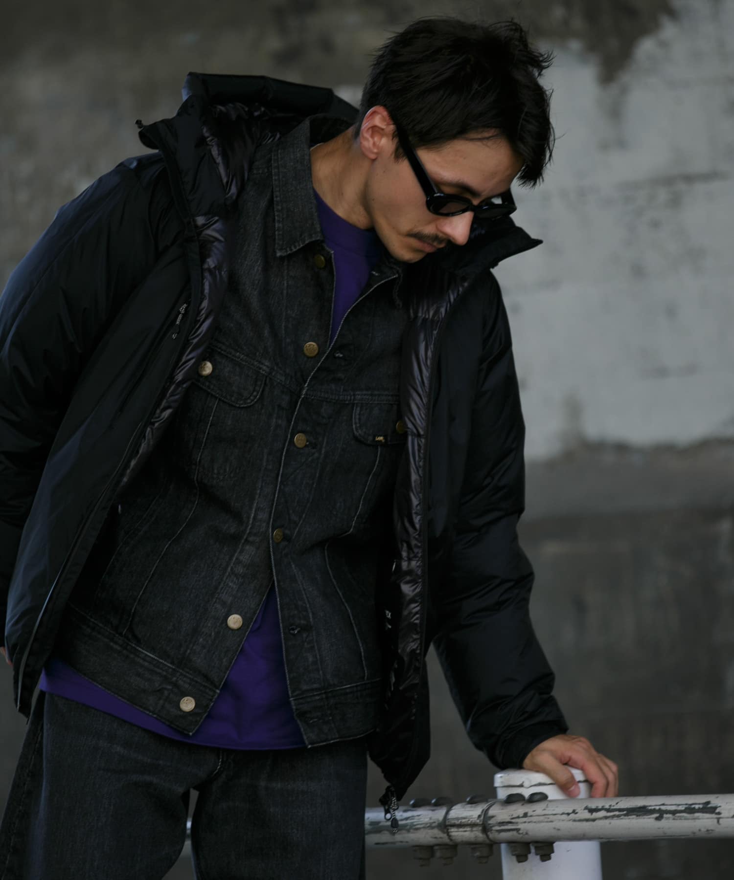 『別注』NANGA×DOORS　AURORA TEX DOWN PARKA Neo Black S