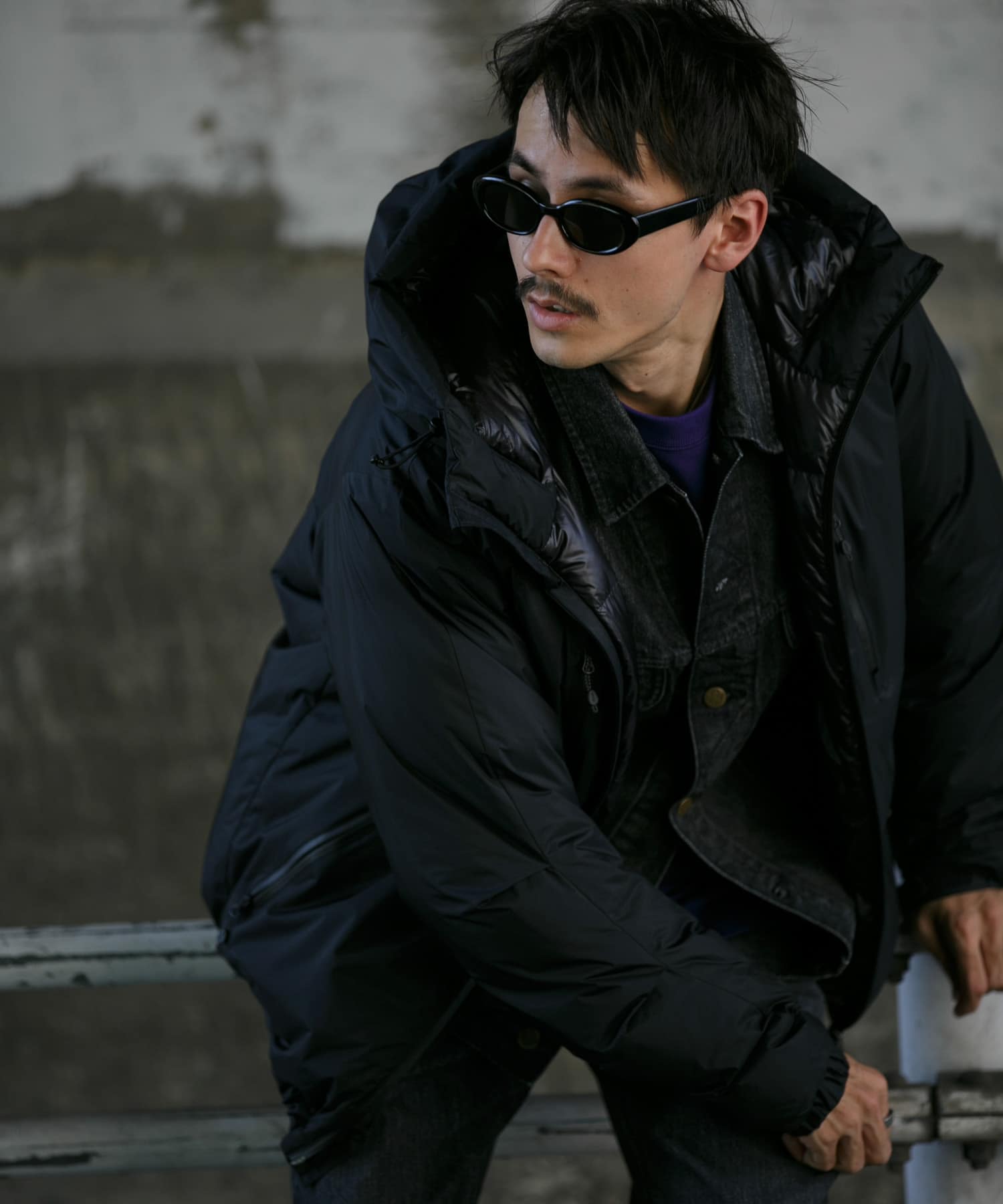 『別注』NANGA×DOORS　AURORA TEX DOWN PARKA Neo Black S
