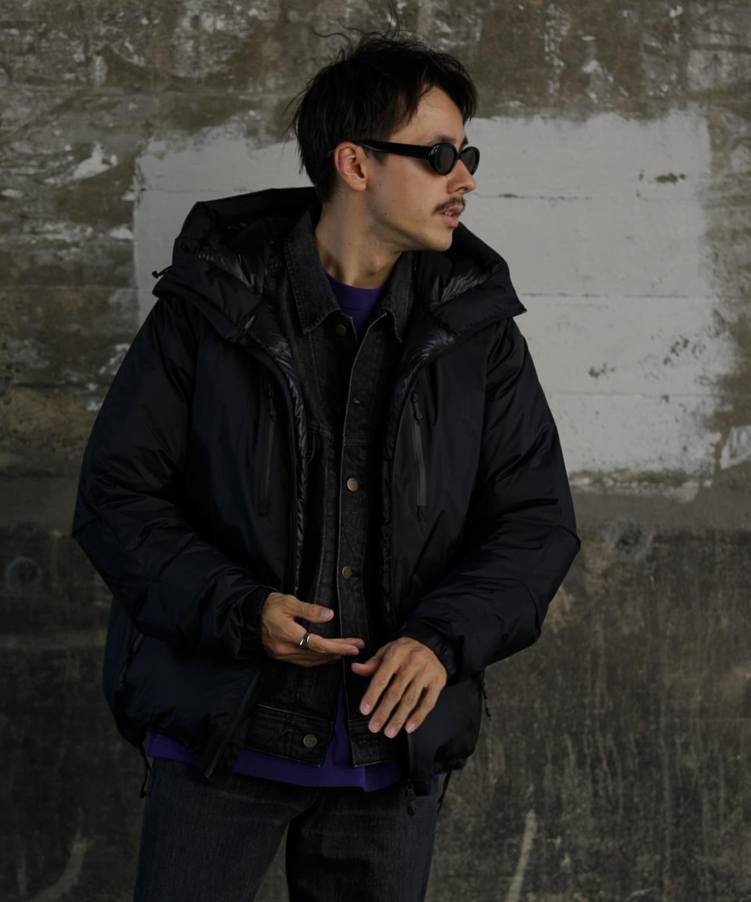 『別注』NANGA×DOORS　AURORA TEX DOWN PARKA Neo Black S