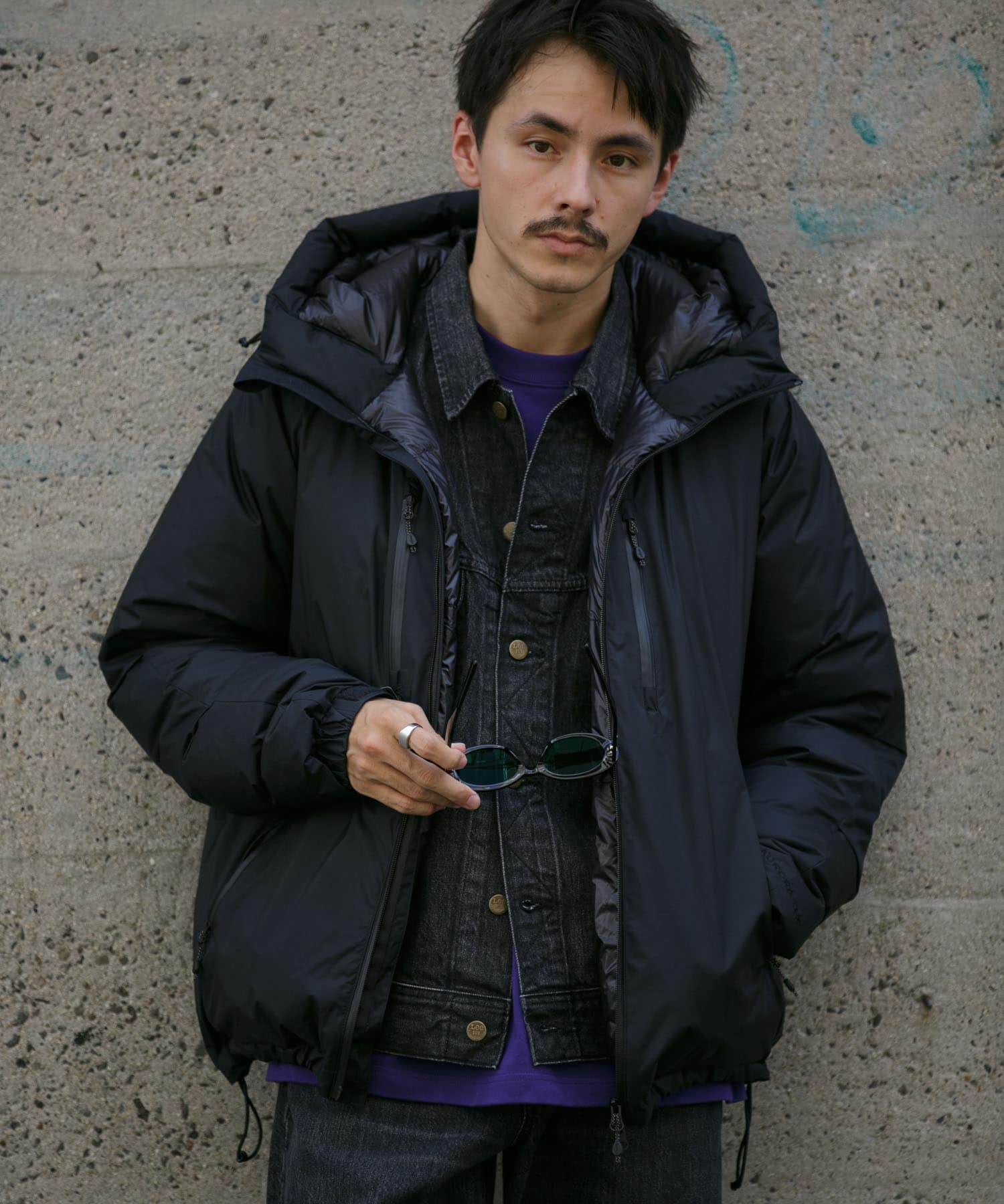 『別注』NANGA×DOORS　AURORA TEX DOWN PARKA Neo Black S