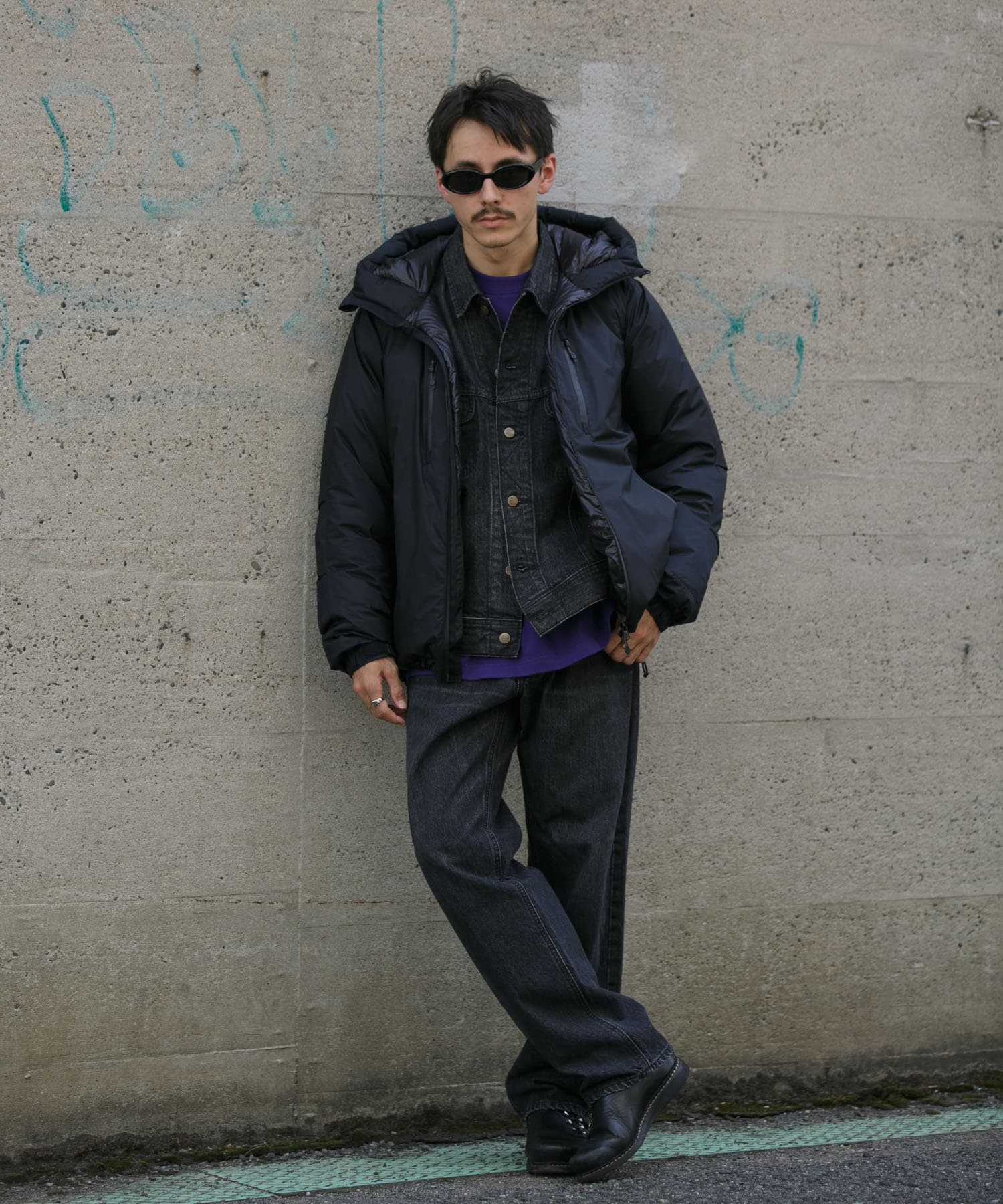 『別注』NANGA×DOORS　AURORA TEX DOWN PARKA Neo Black M