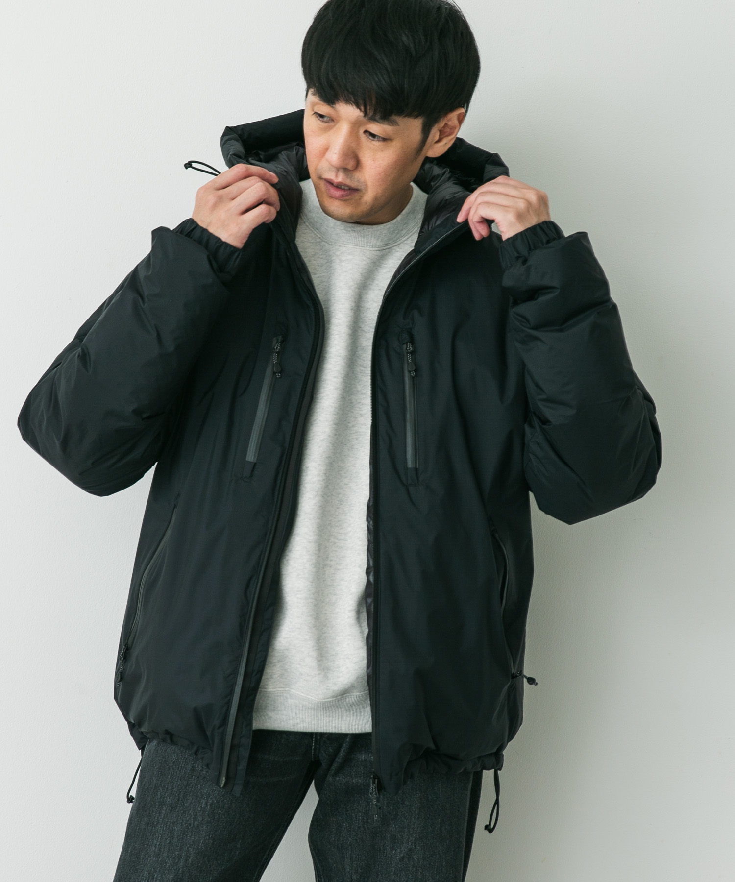 『別注』NANGA×DOORS　AURORA TEX DOWN PARKA Neo Black L