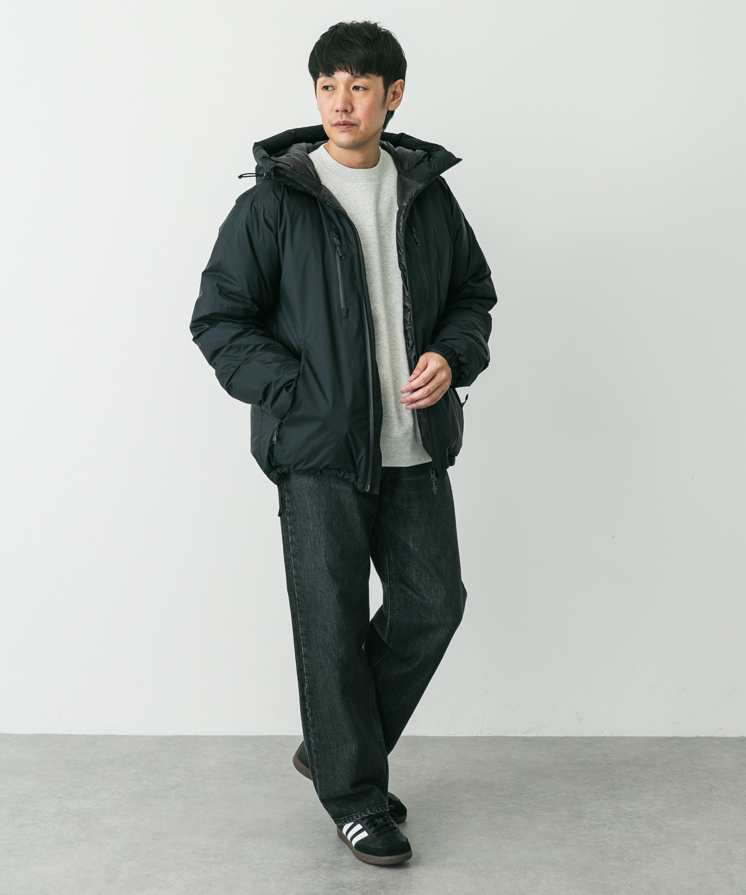 『別注』NANGA×DOORS　AURORA TEX DOWN PARKA Neo Black L