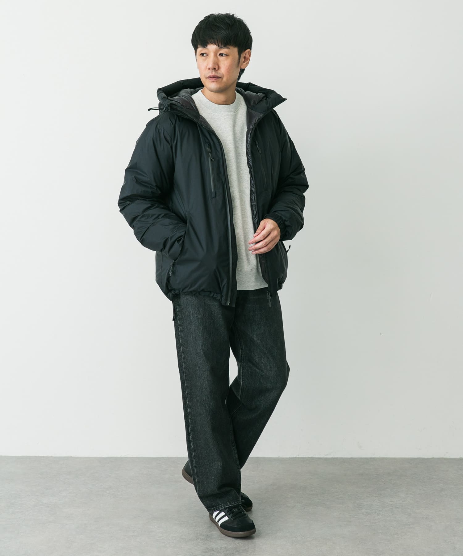 『別注』NANGA×DOORS　AURORA TEX DOWN PARKA Neo Black L