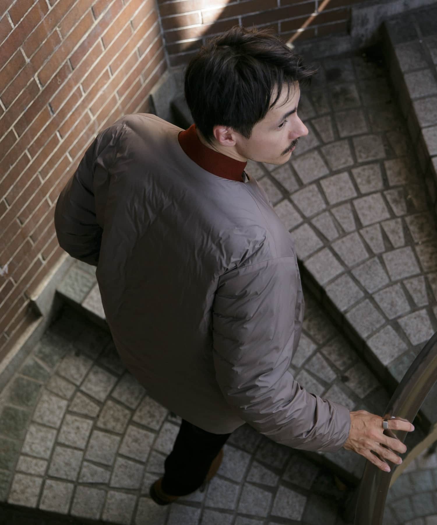 『別注』NANGA×DOORS　REVERSIBLE DOWN JACKET Mocha S