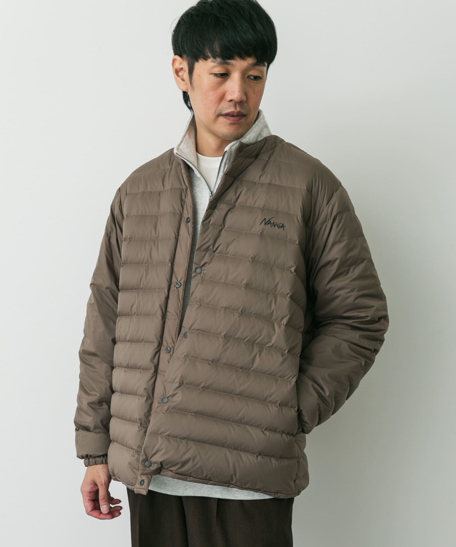 『別注』NANGA×DOORS　REVERSIBLE DOWN JACKET Mocha M
