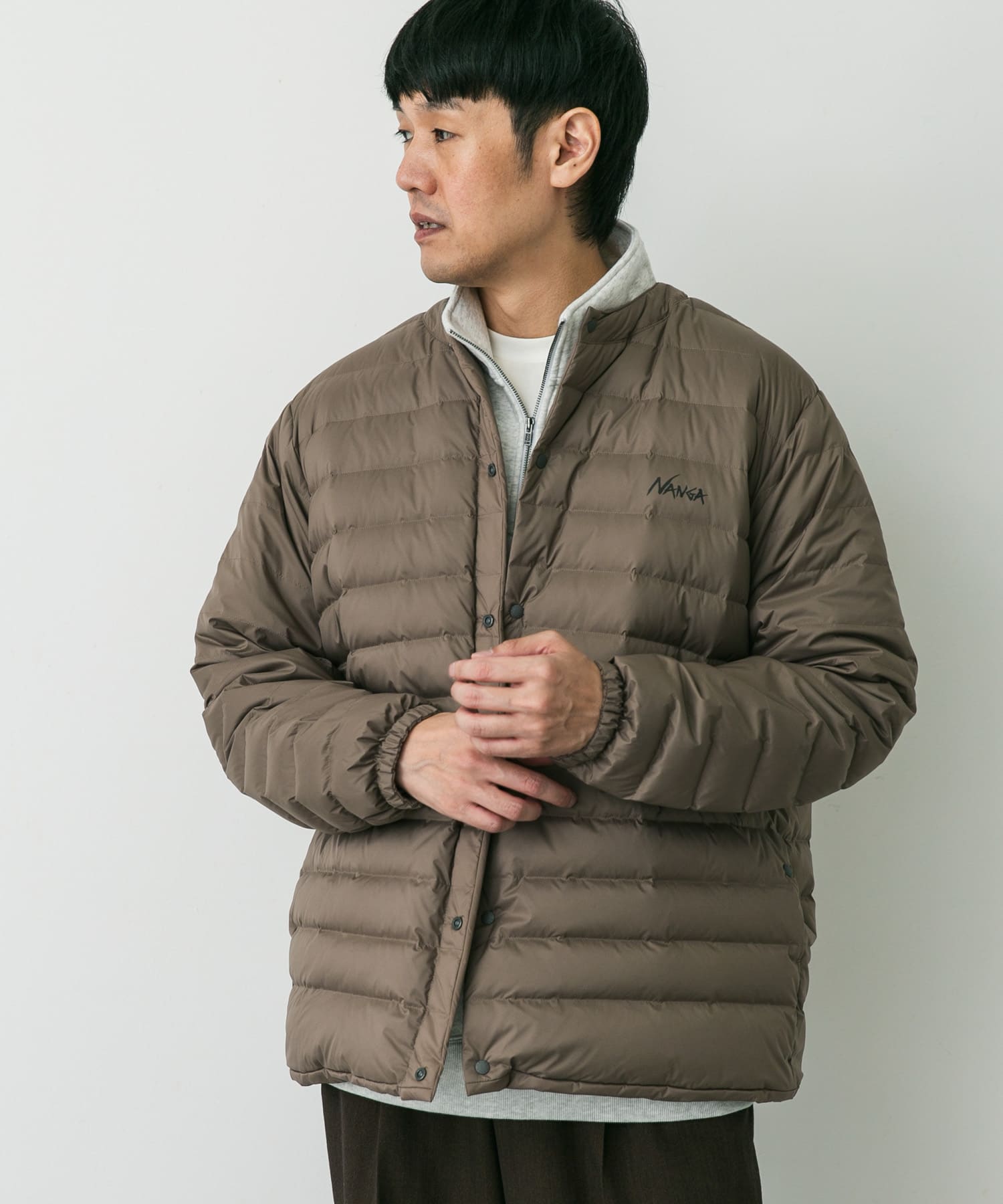 『別注』NANGA×DOORS　REVERSIBLE DOWN JACKET Mocha M