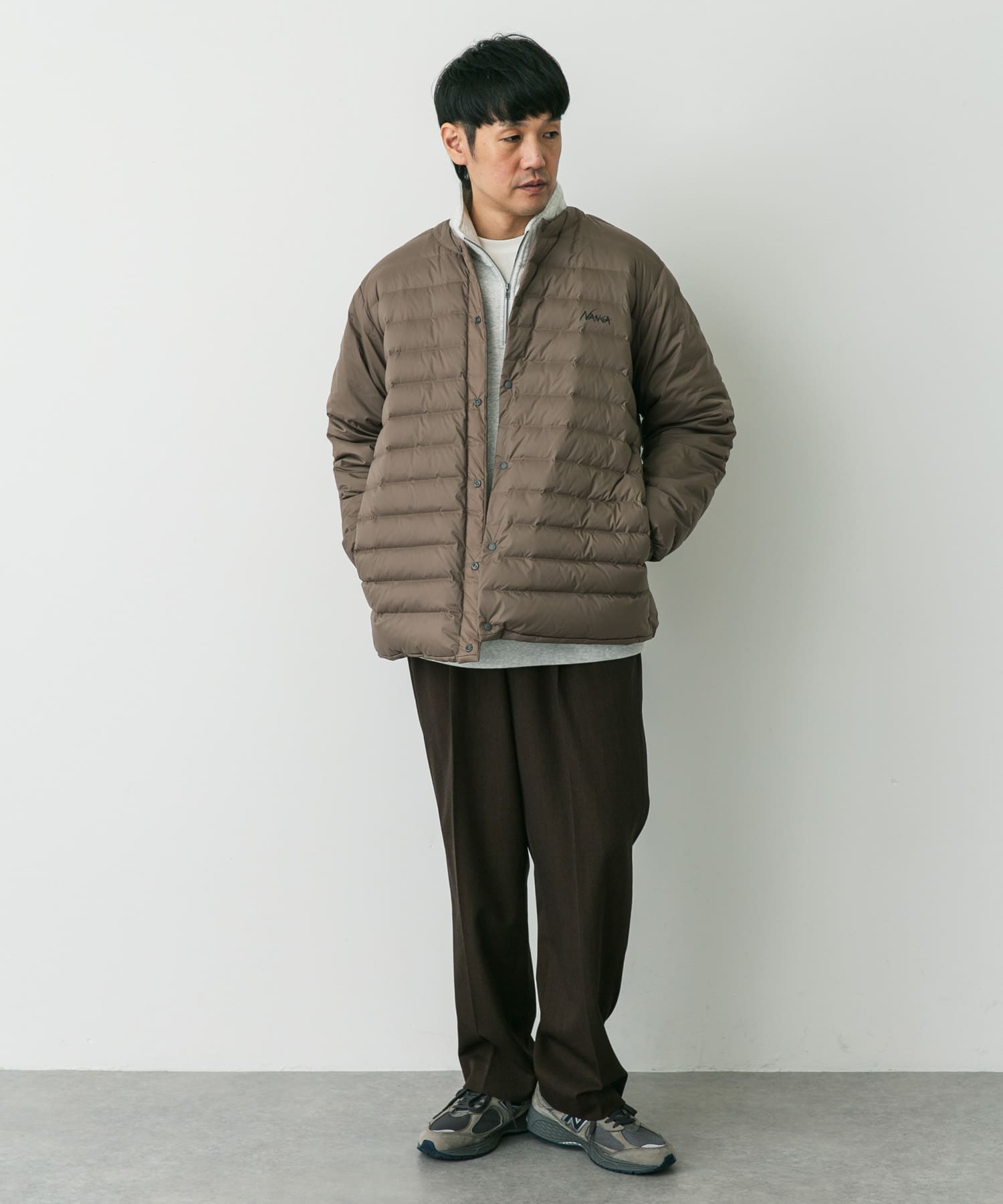『別注』NANGA×DOORS　REVERSIBLE DOWN JACKET Mocha M