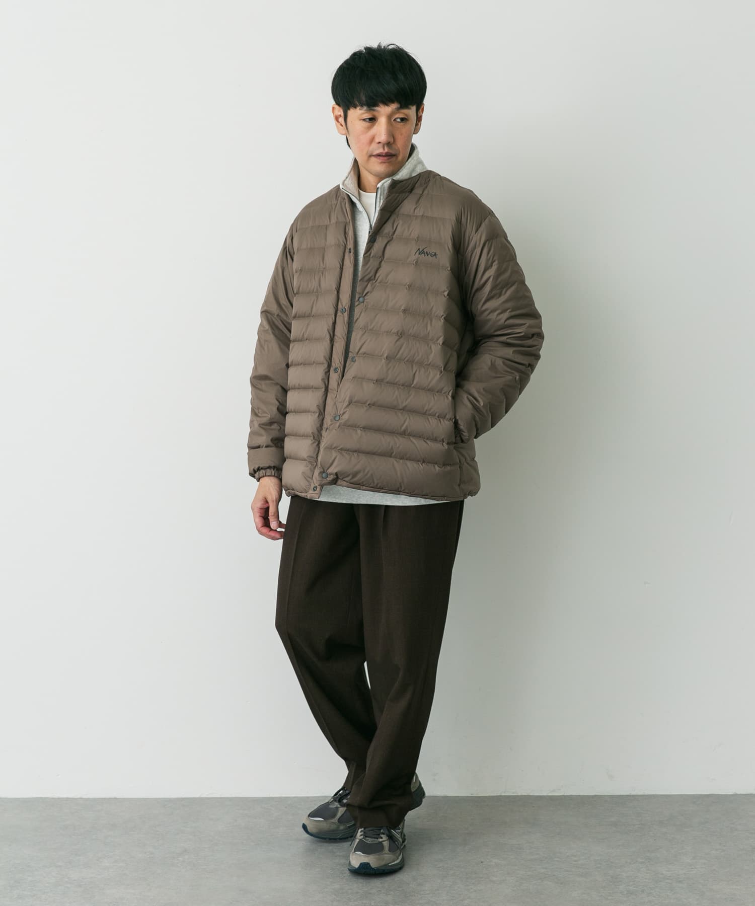 『別注』NANGA×DOORS　REVERSIBLE DOWN JACKET Mocha L