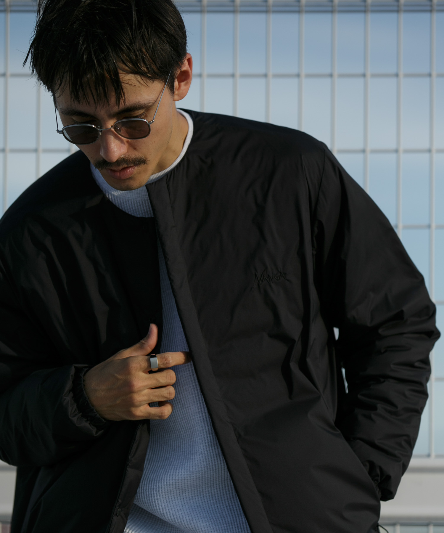 『別注』NANGA×DOORS　REVERSIBLE DOWN JACKET Black S