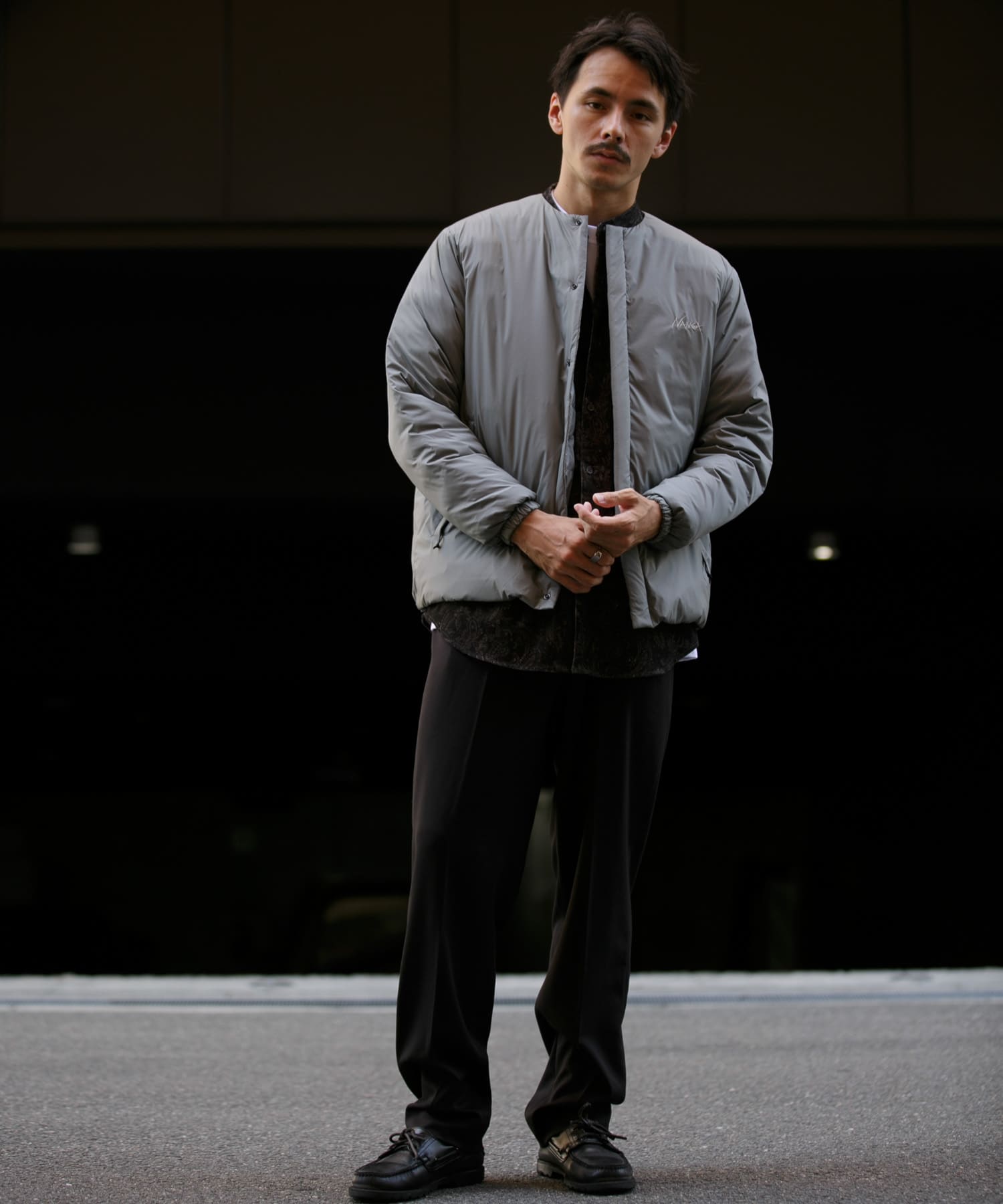 『別注』NANGA×DOORS　REVERSIBLE DOWN JACKET Stone Gray S