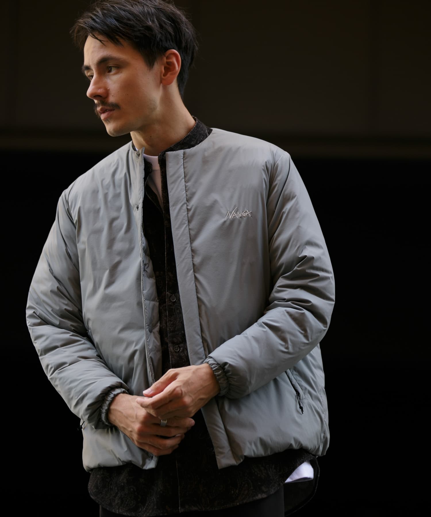 『別注』NANGA×DOORS　REVERSIBLE DOWN JACKET Stone Gray S